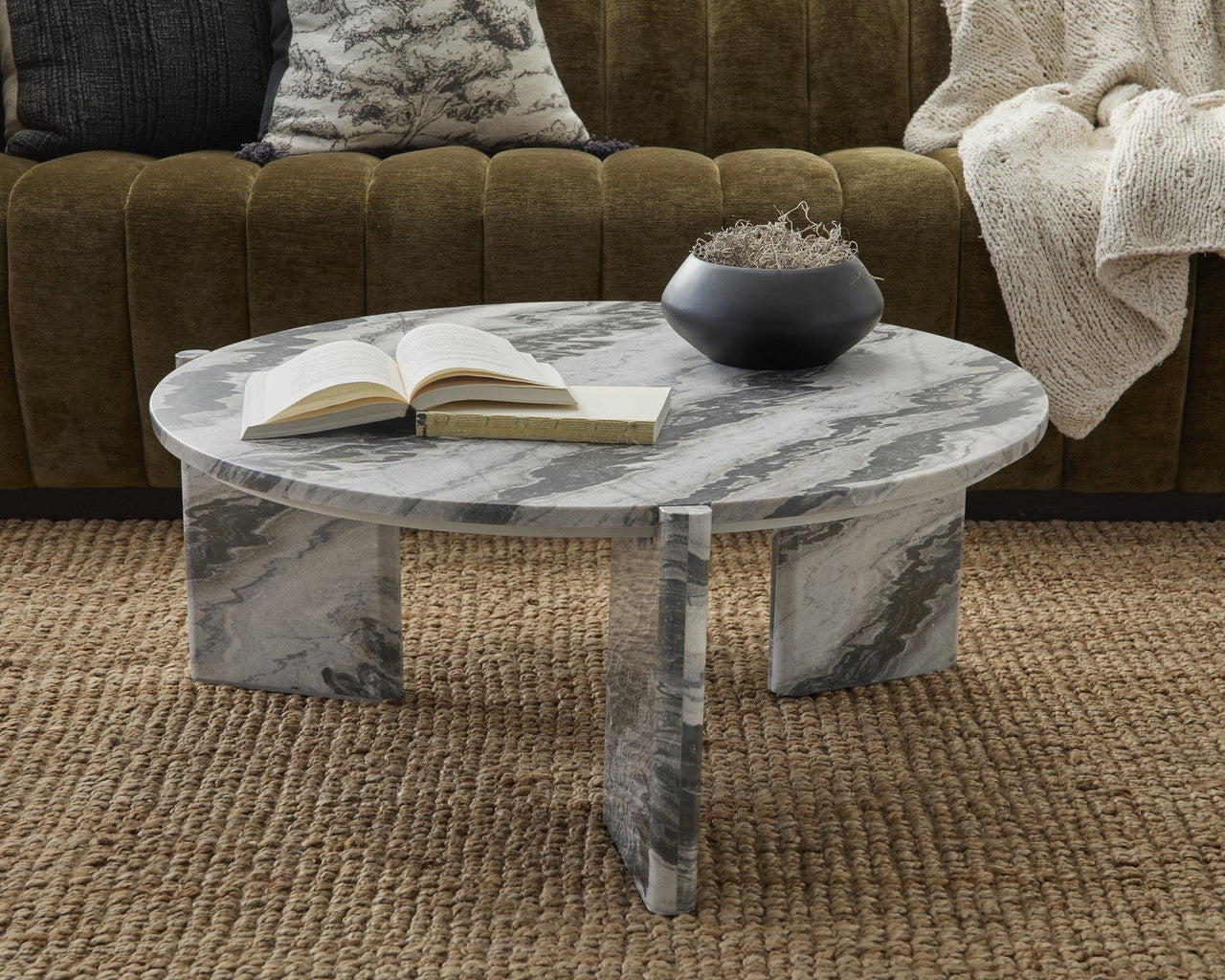Zora Marble Round Coffee Table