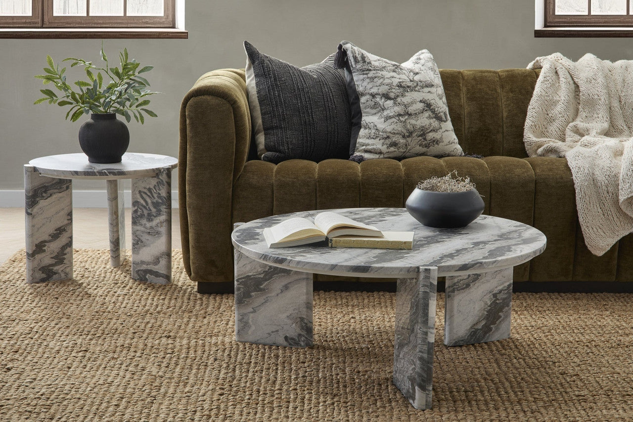 Zora Marble Round Coffee Table