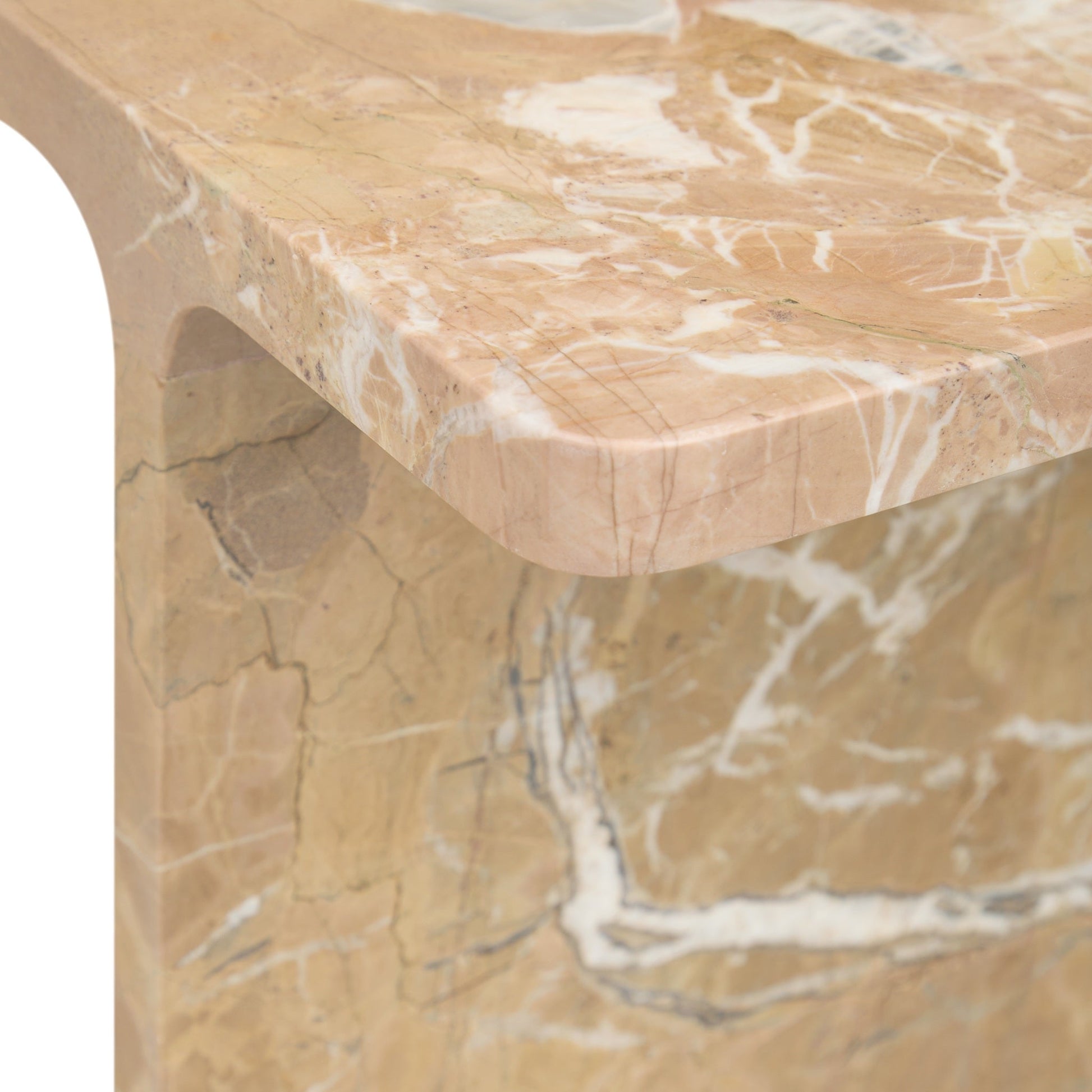 Delaney Accent Table - White