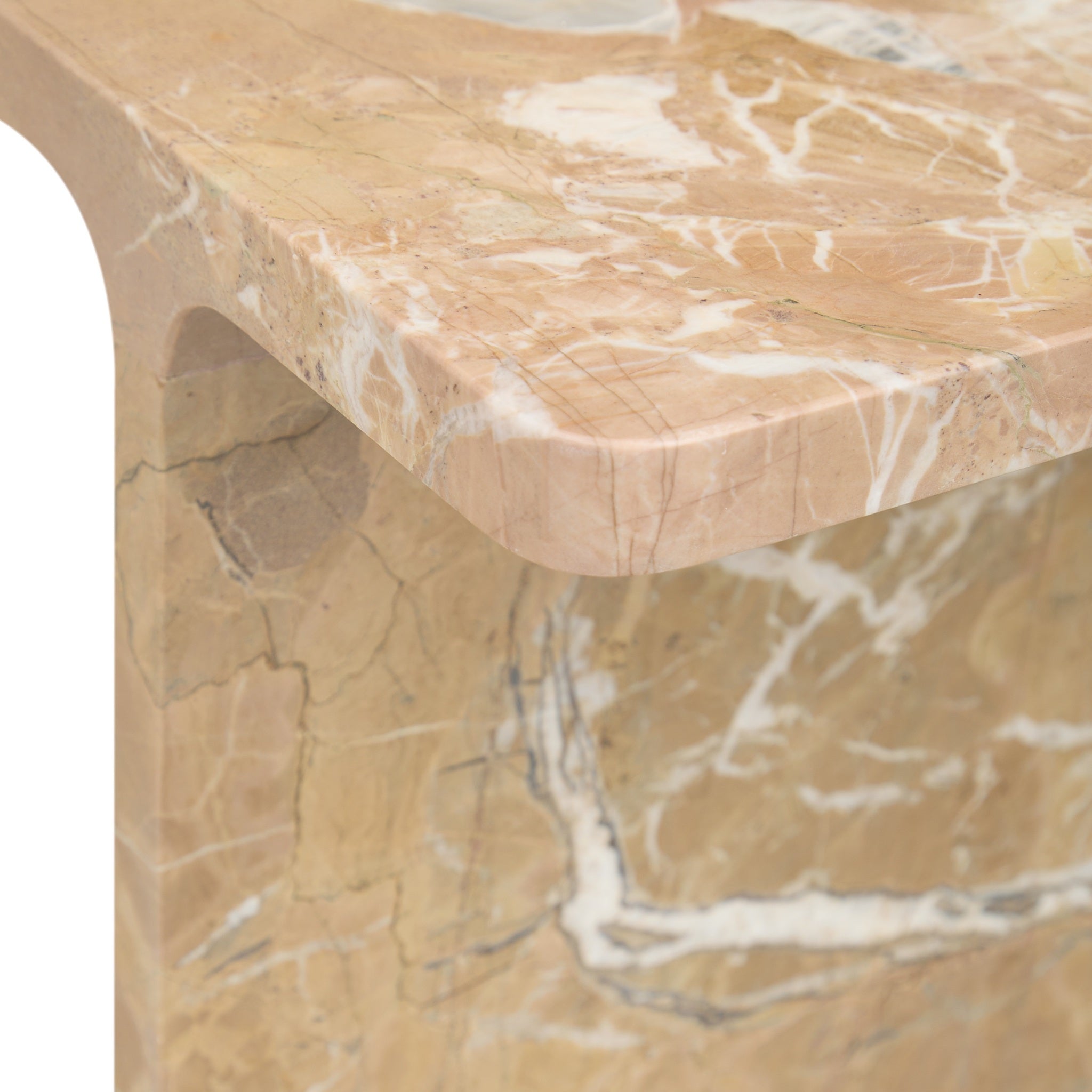 Delaney Accent Table - White