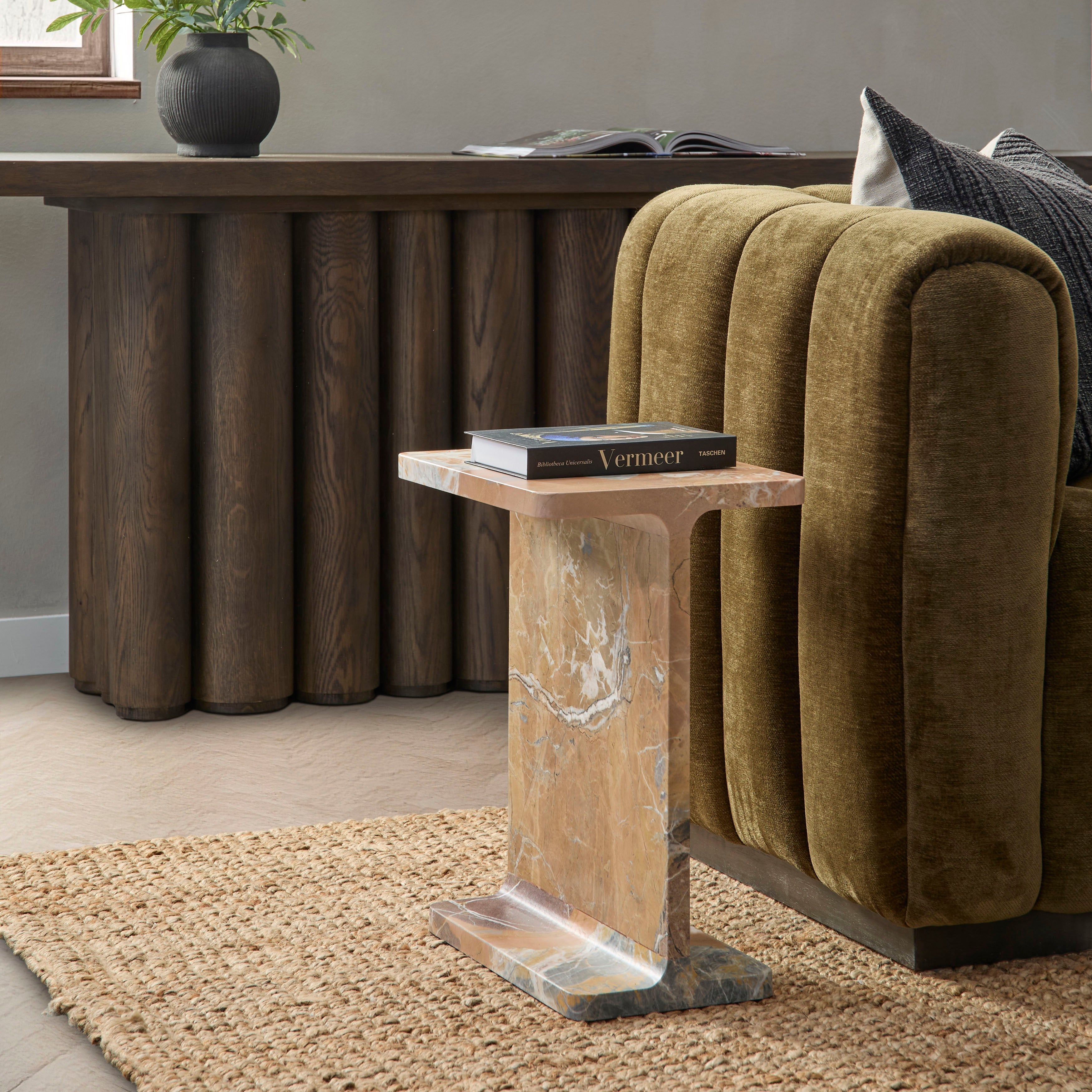 Delaney Accent Table - White