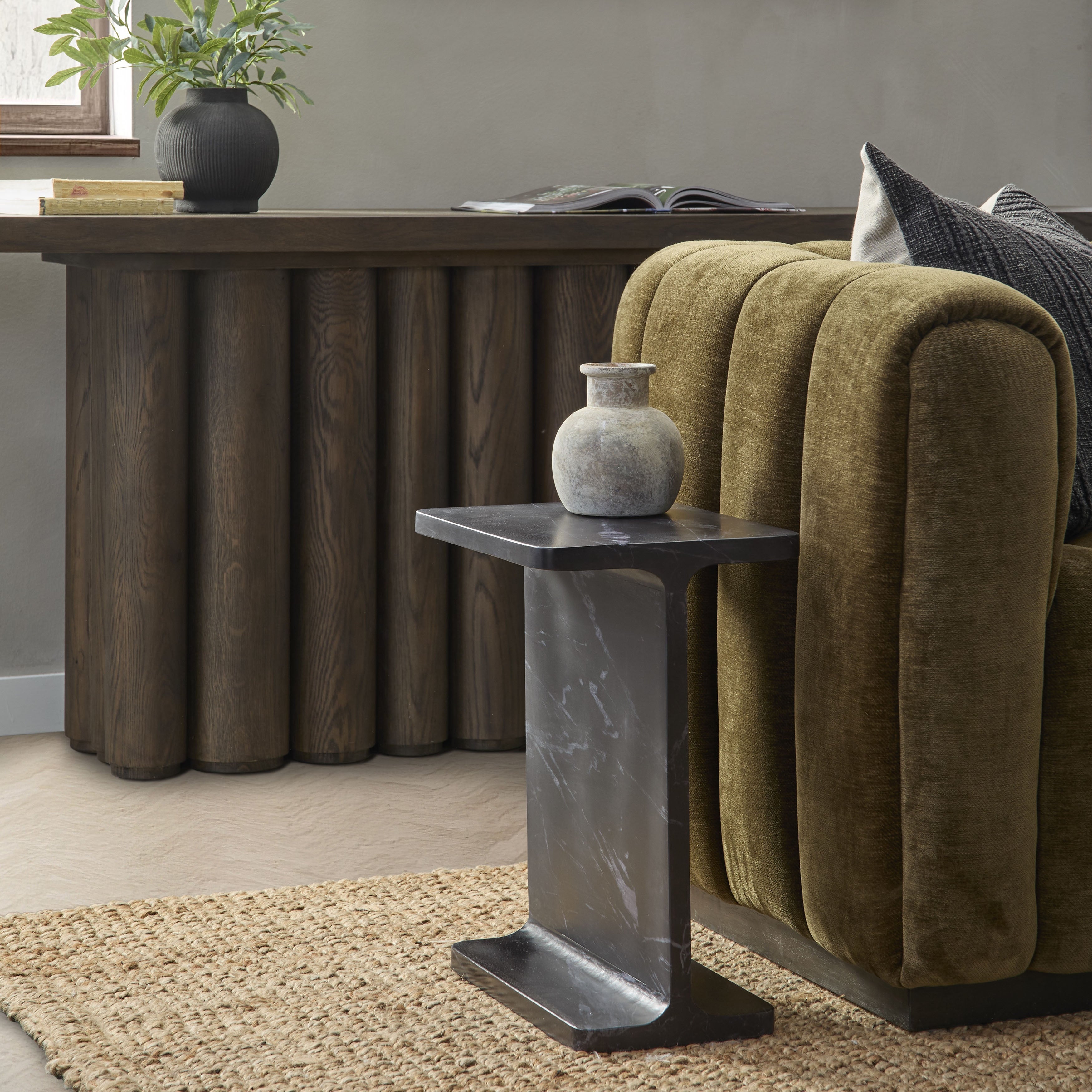 Delaney Accent Table - White