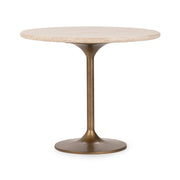 Malani Travertine Round Dining Table