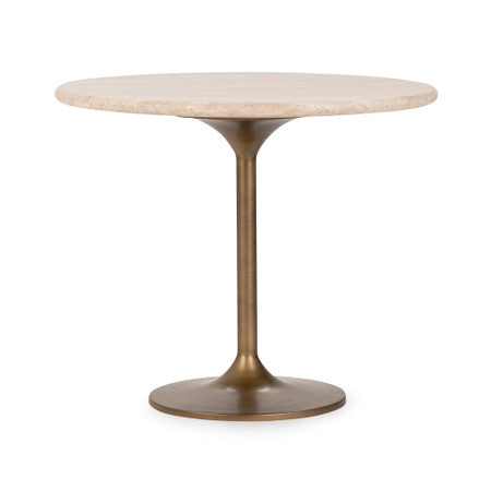 Malani Travertine Round Dining Table