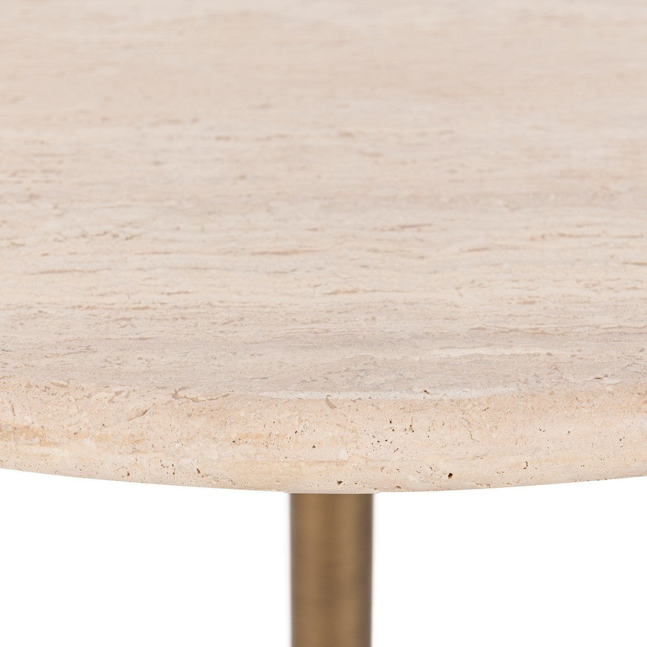 Malani Travertine Round Dining Table