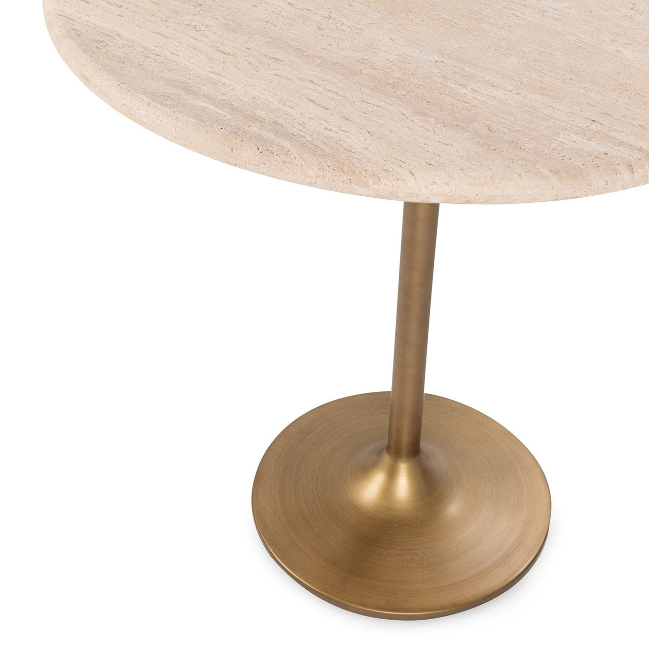 Malani Travertine Round Dining Table