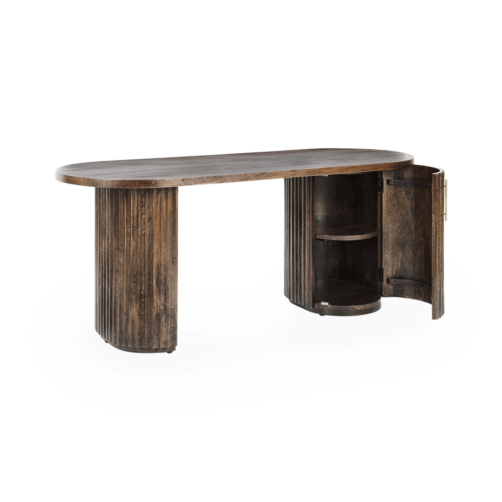 Redford Desk - Bark Brown