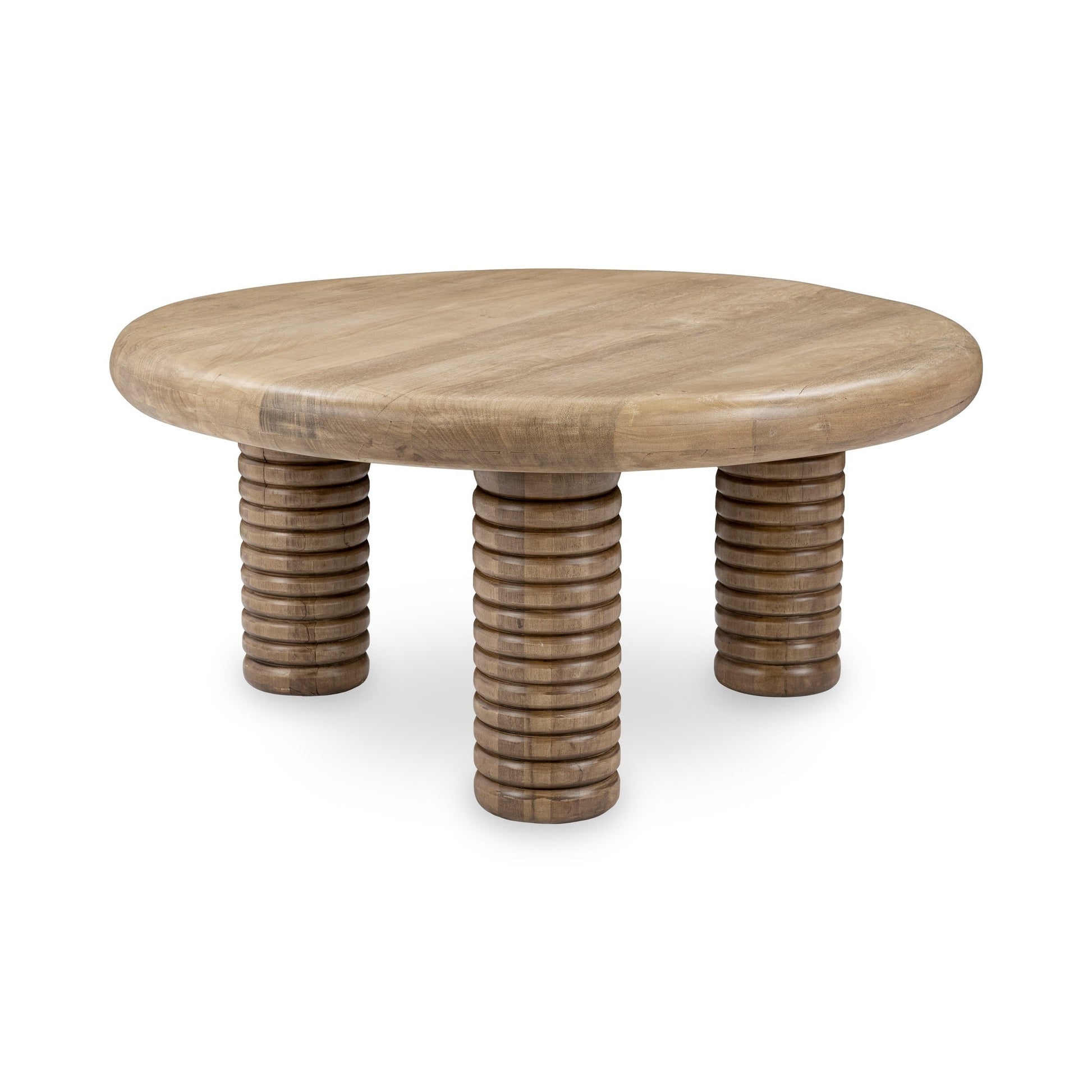 Ilaria Coffee Table - Sand Washed - Walnut Brown