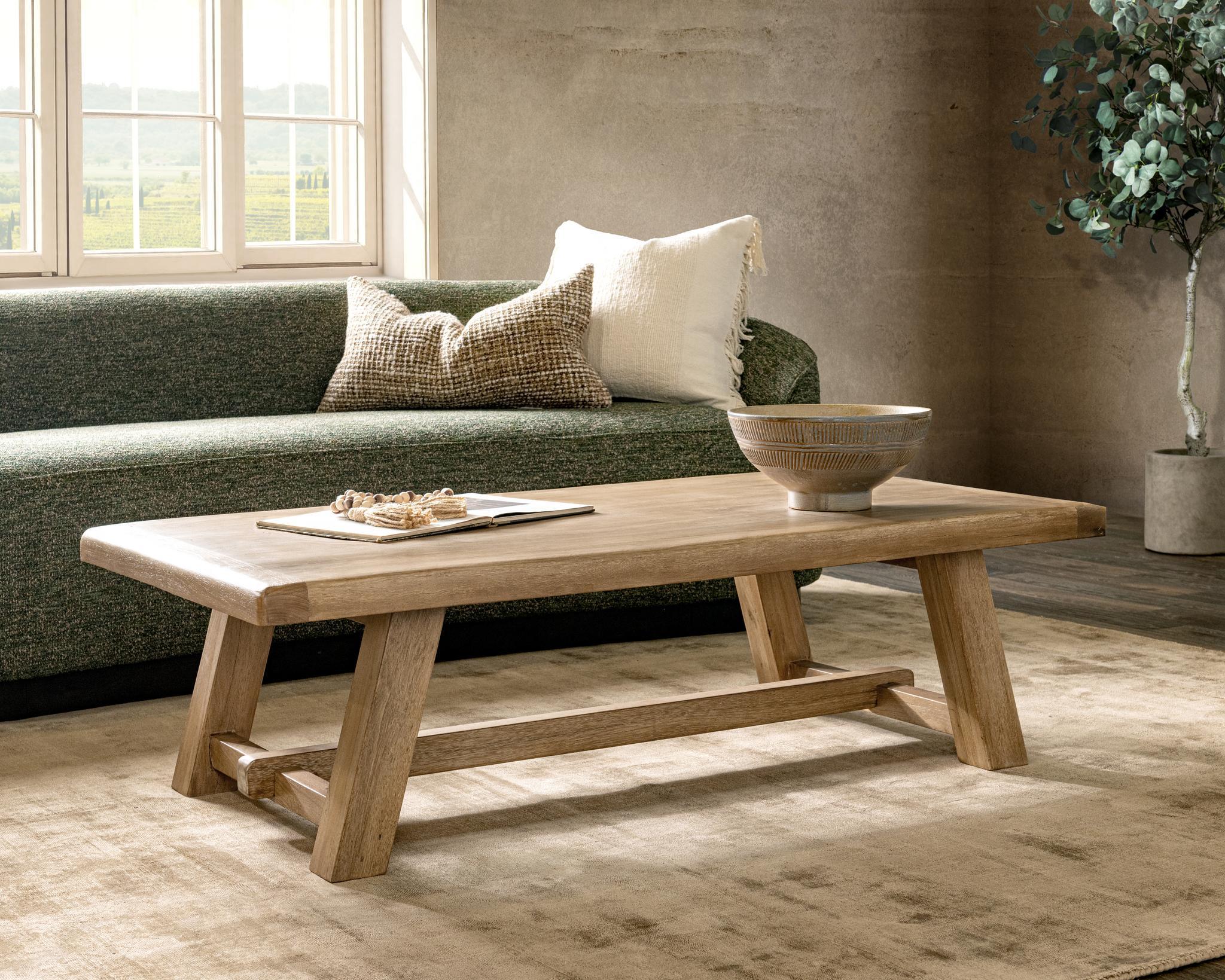 Valen Coffee Table - Sand Washed - Natural