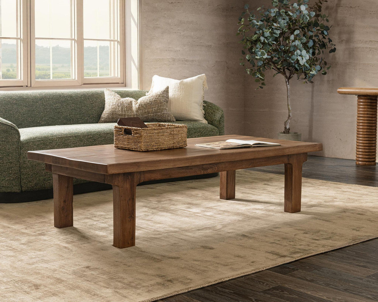 Carmel Reclaimed Wood Rectangle Coffee Table