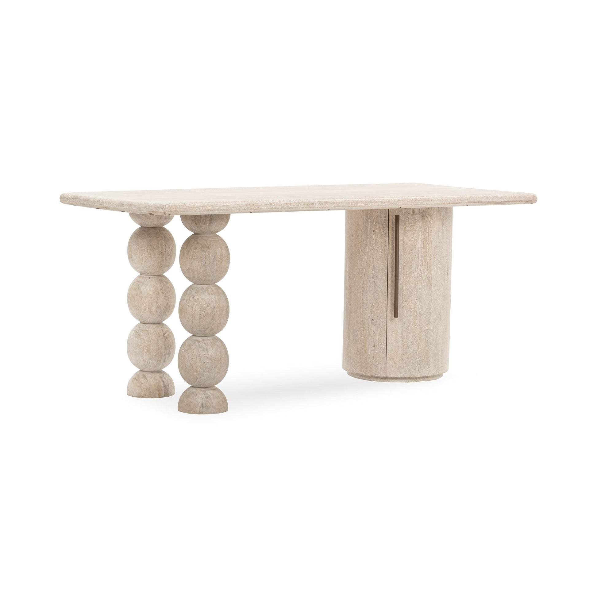 Adir Desk - Cream - White Washed