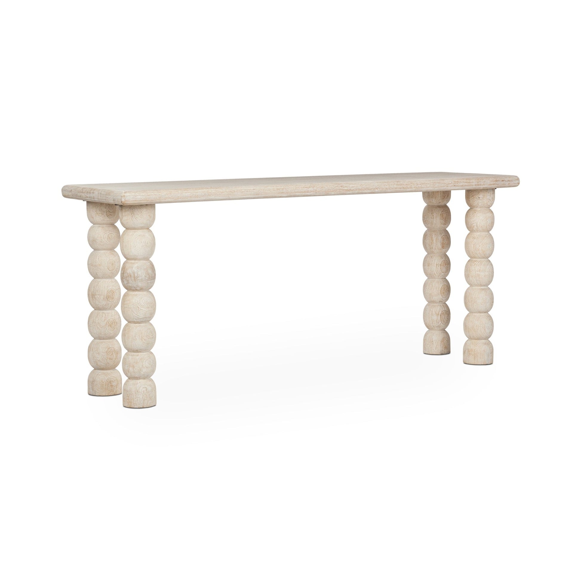 Adir Console Table - Cream - White Washed