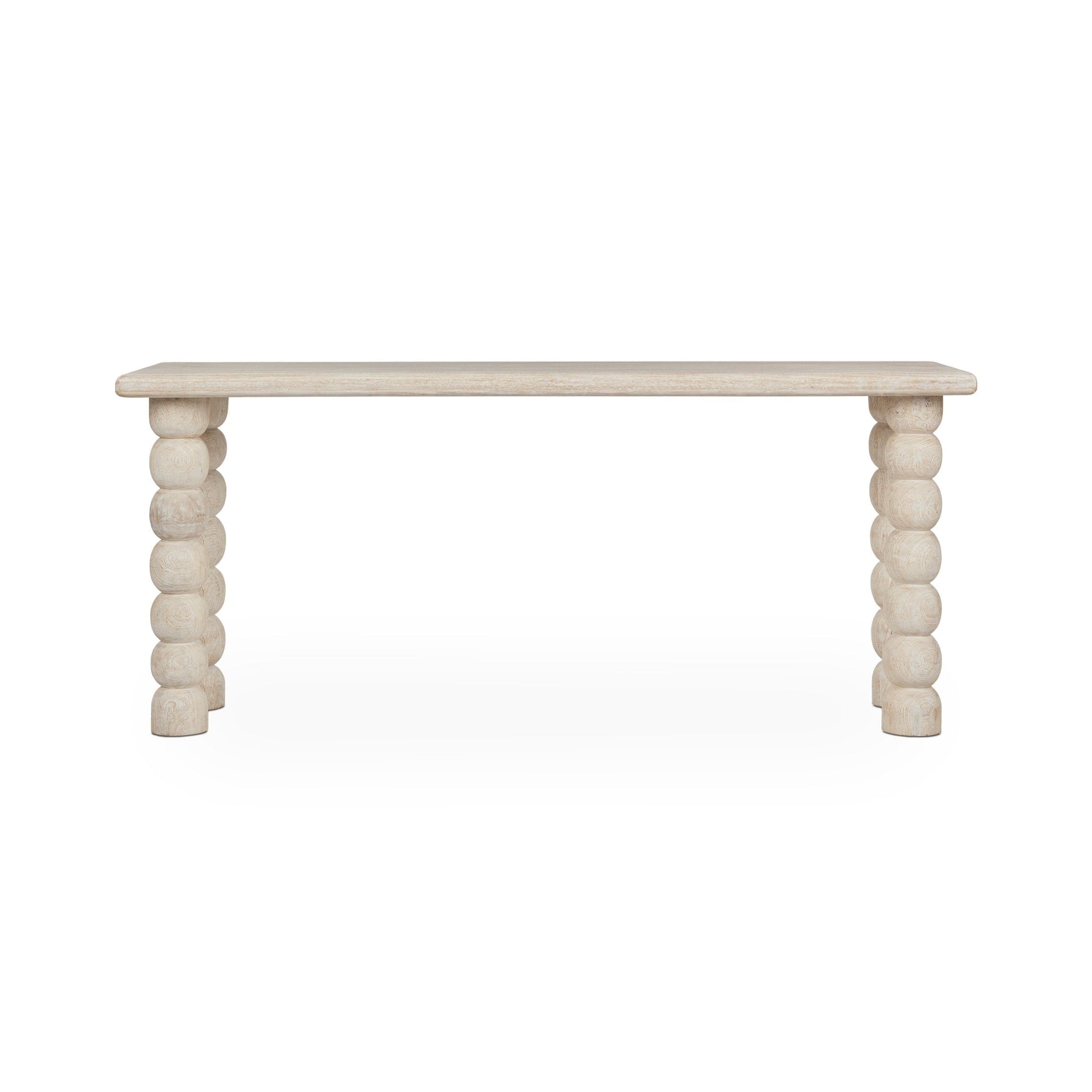 Adir Console Table - Cream - White Washed