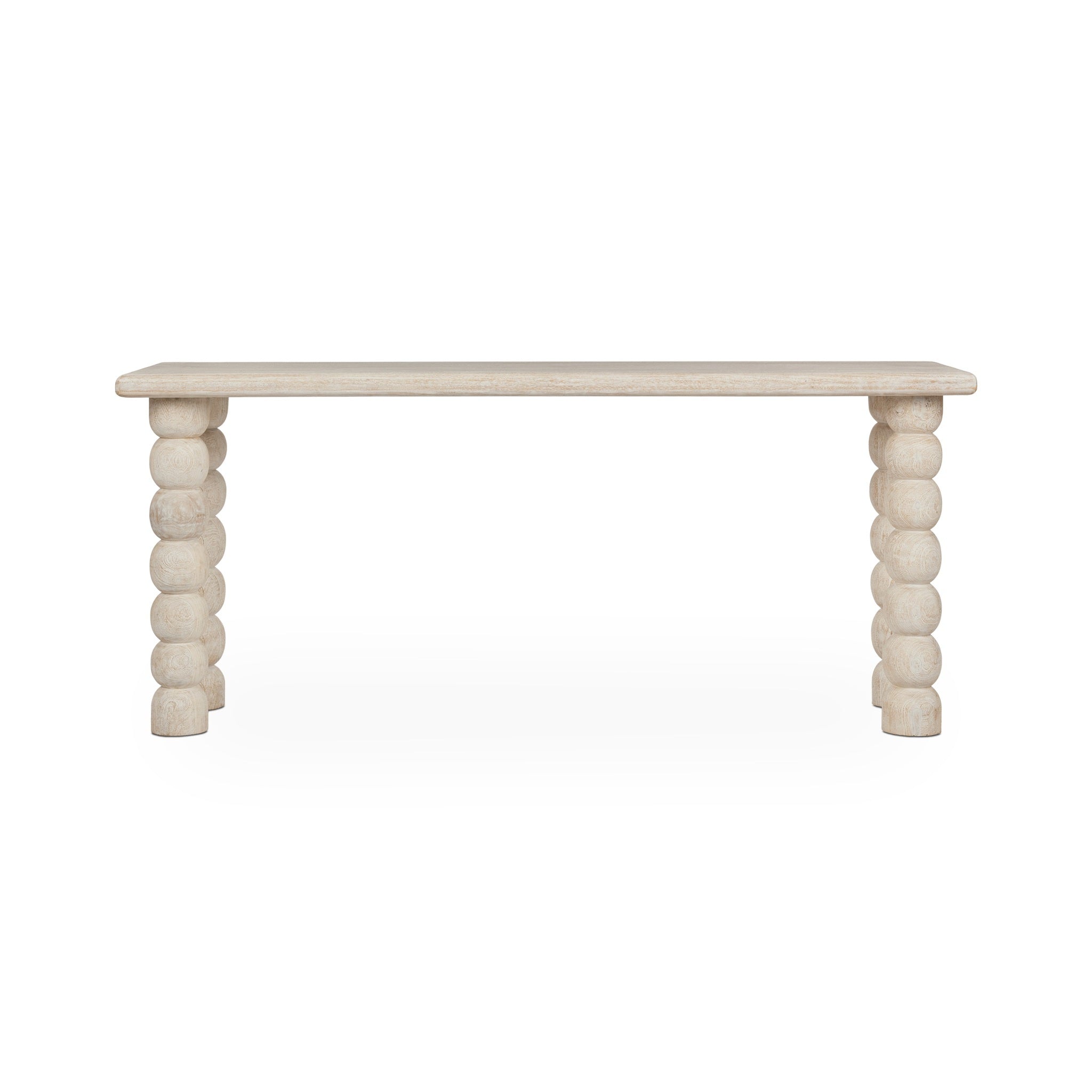 Adir Console Table - Cream - White Washed