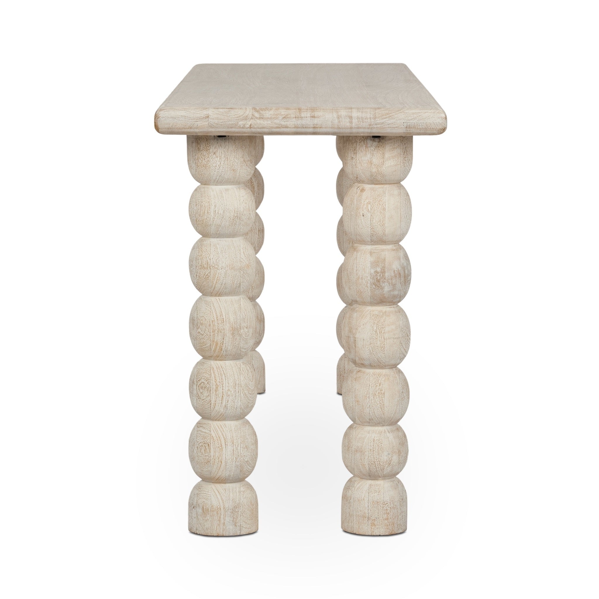 Adir Console Table - Cream - White Washed