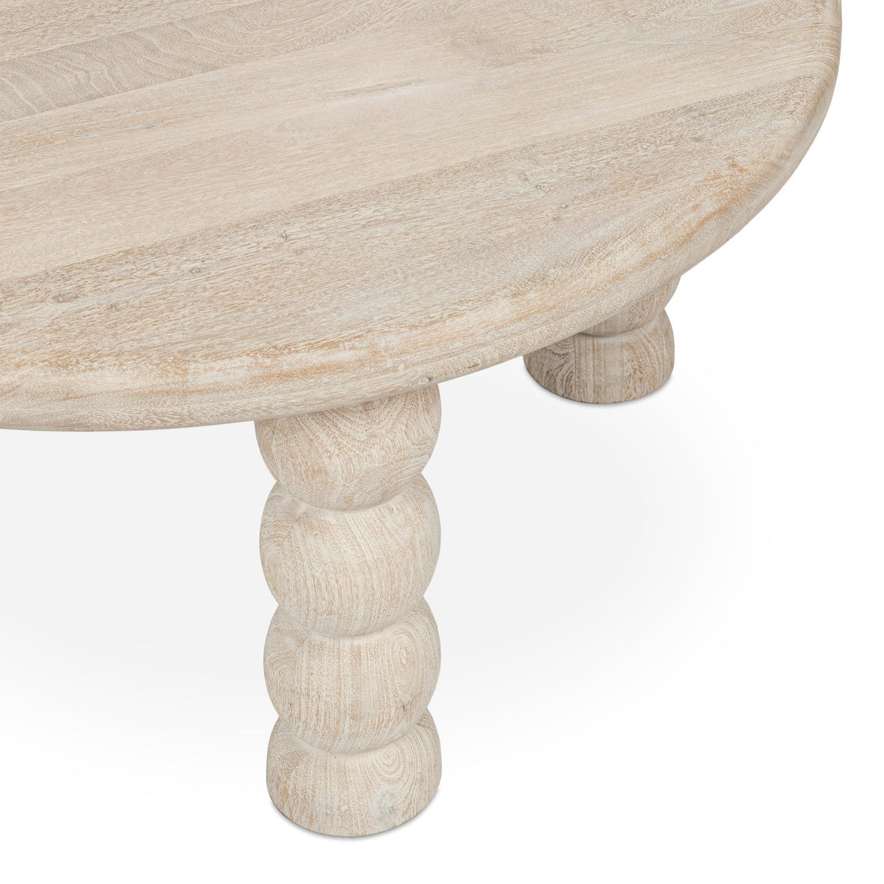 Adir Solid Wood Round Coffee Table
