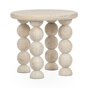 Adir End Table - Cream - White Washed