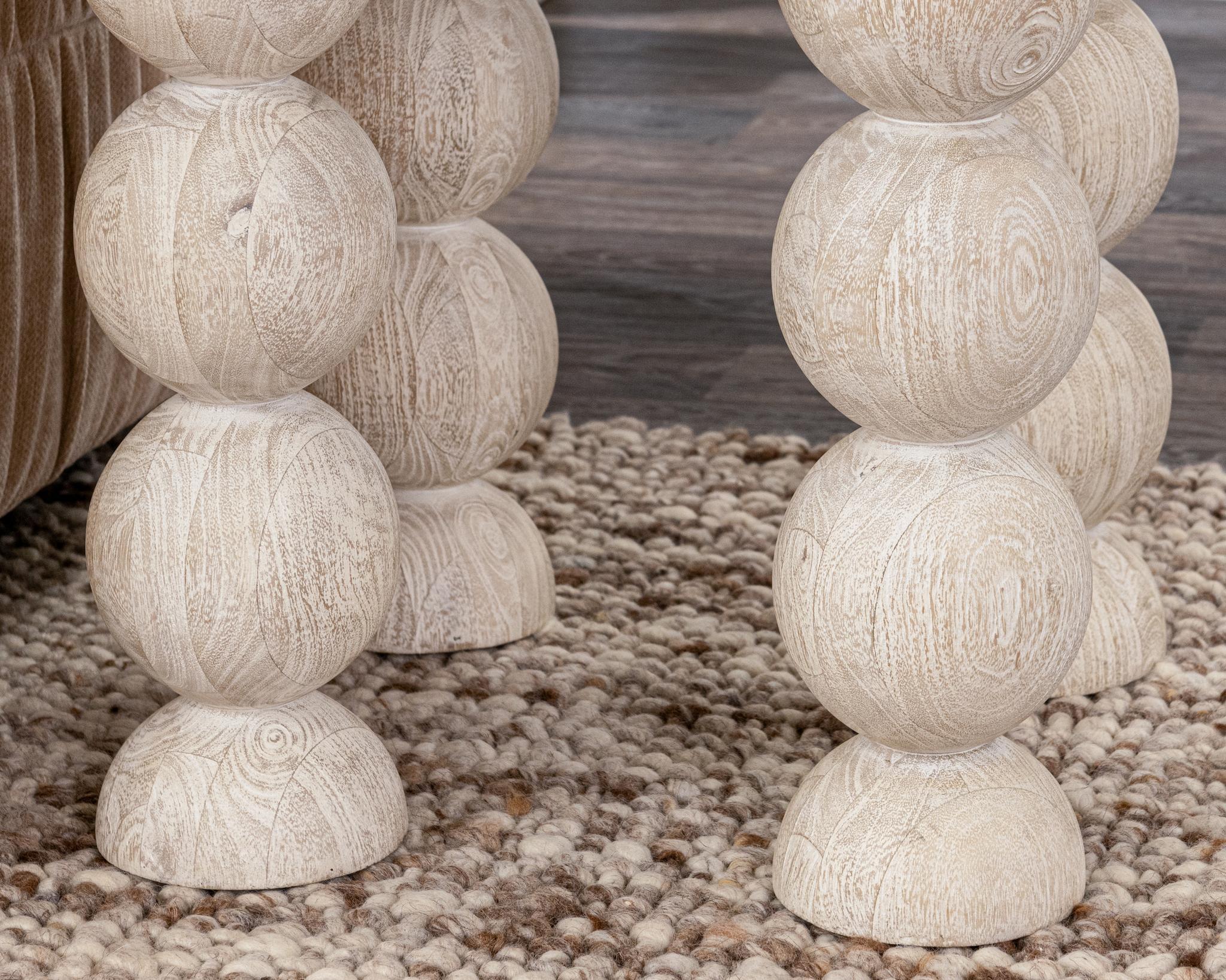 Adir End Table - Cream - White Washed