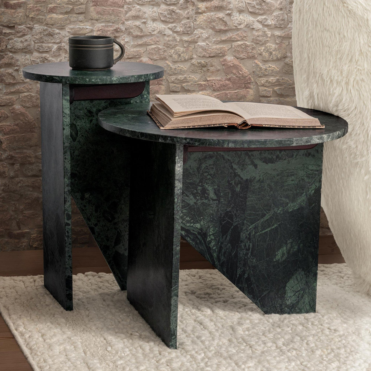 Briley Marble Round Accent Table Large - 51012104