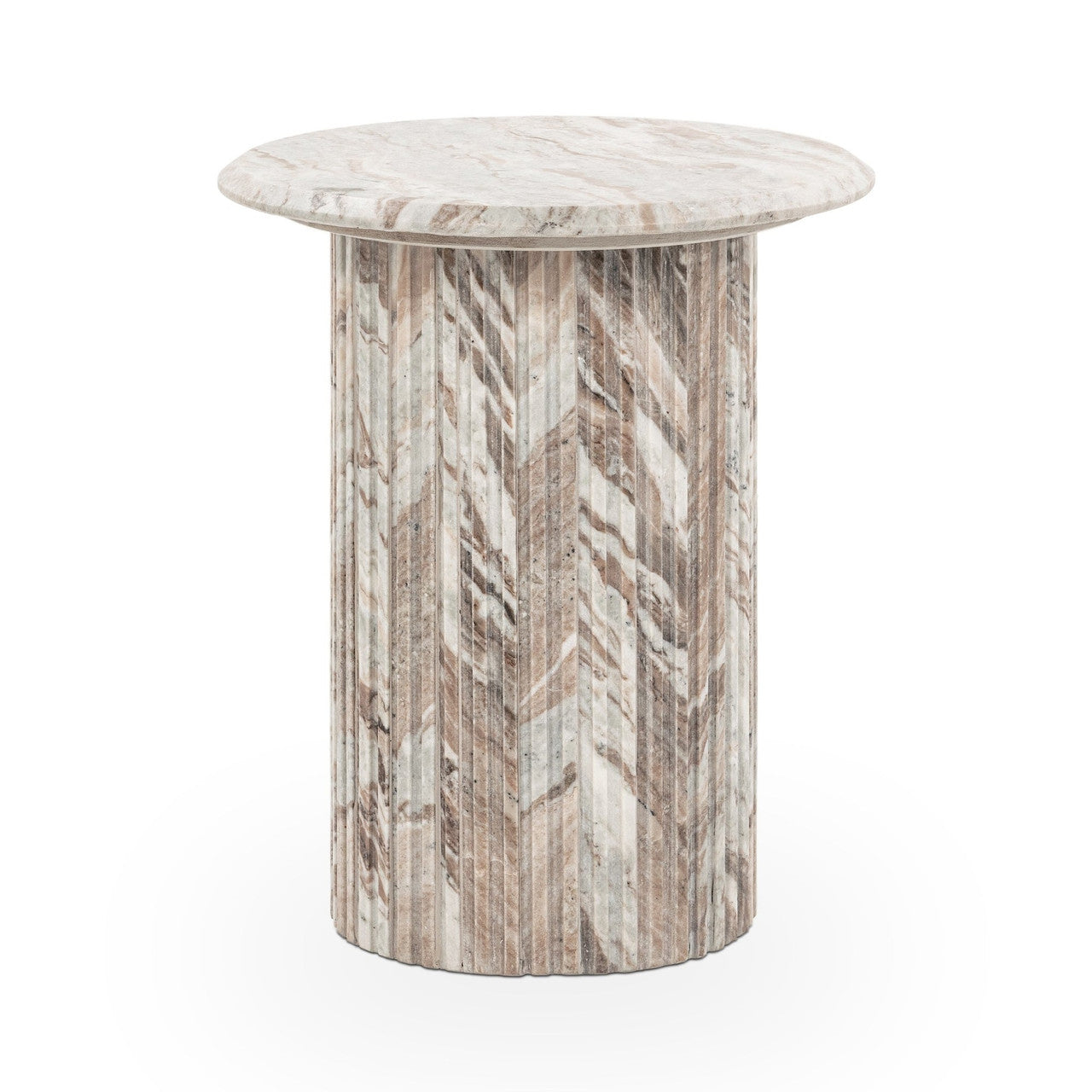 Nordens Marble Round End Table