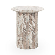 Nordens Marble Round End Table