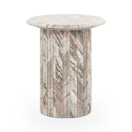 Nordens Marble Round End Table