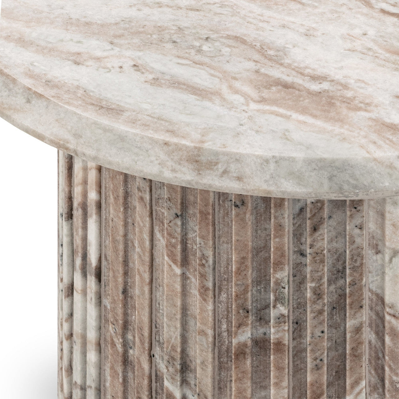Nordens Marble Round End Table