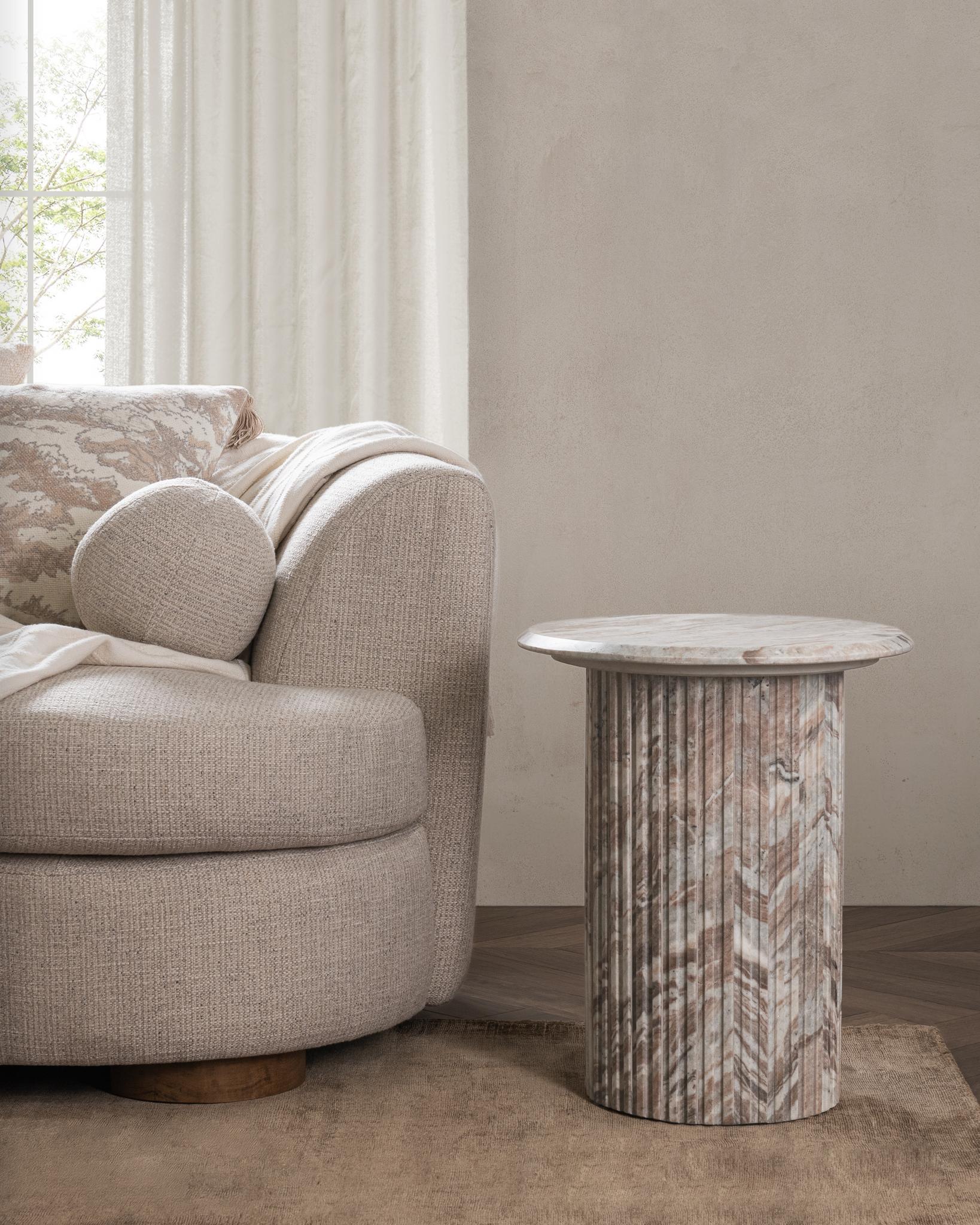 Nordens End Table - Rusty Gray