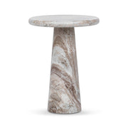 Huxley Marble Round Accent Table - 18"