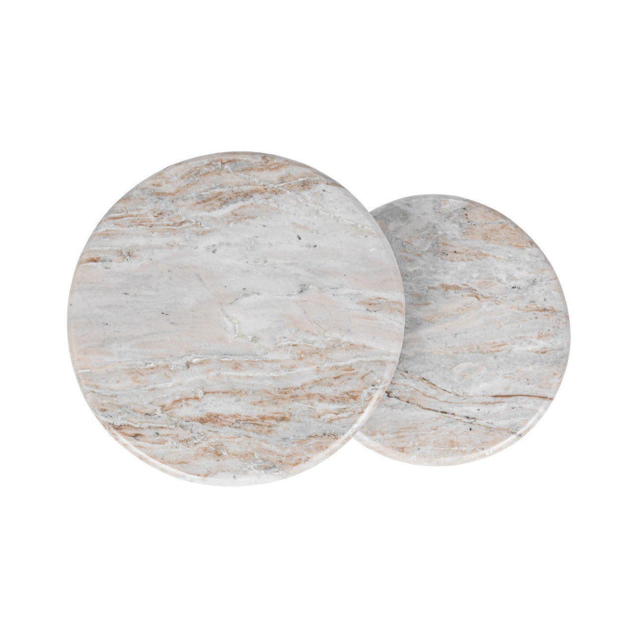 Huxley Marble Round Accent Table - 18"