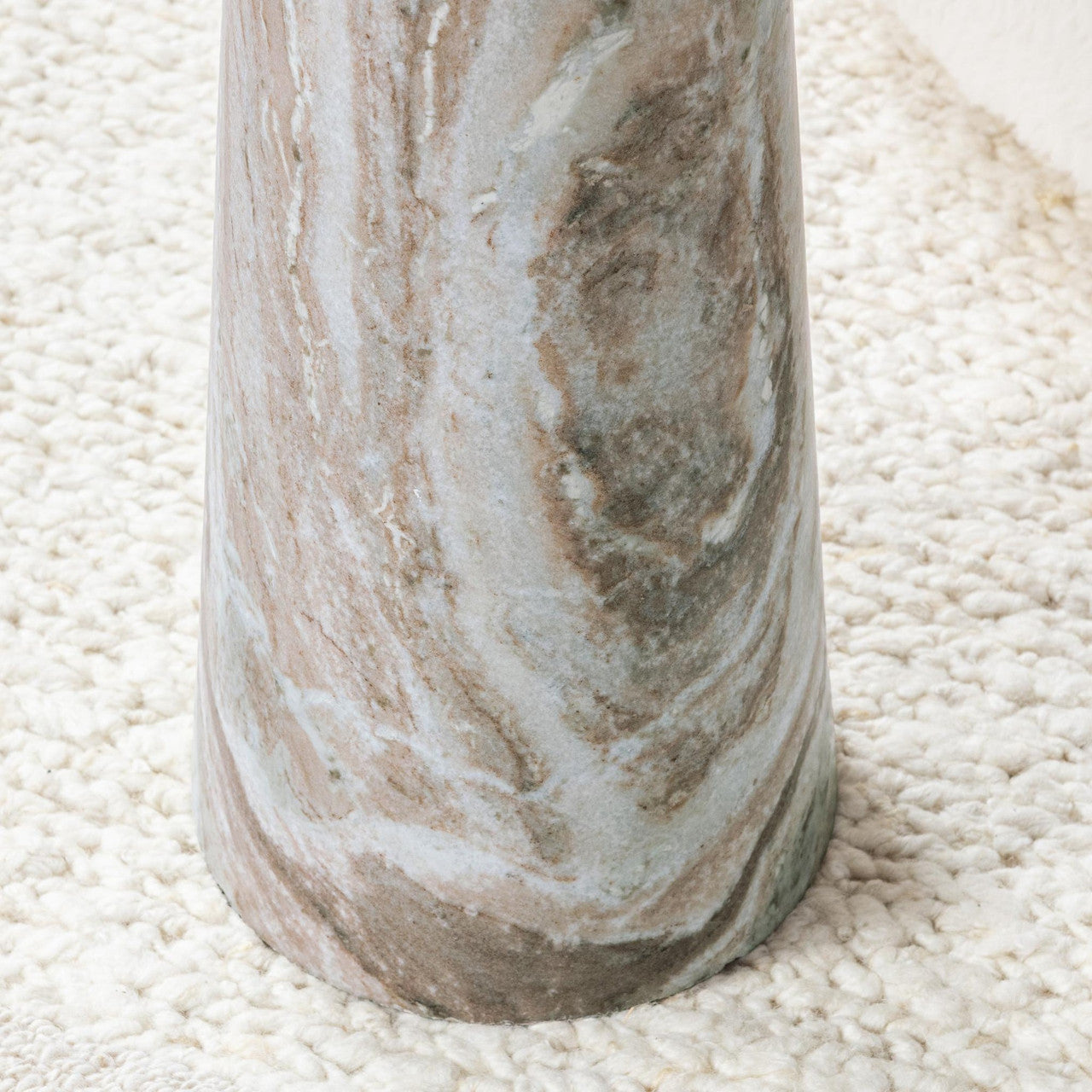 Huxley Marble Round Accent Table - 18"
