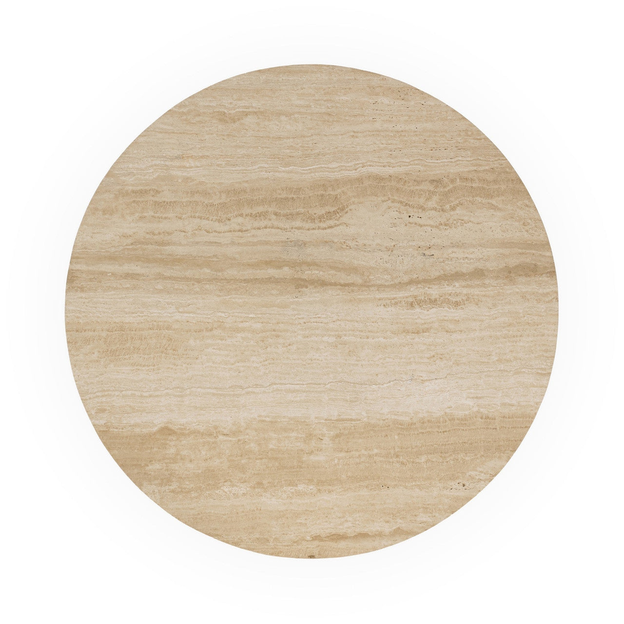 Idella Travertine Round Coffee Table