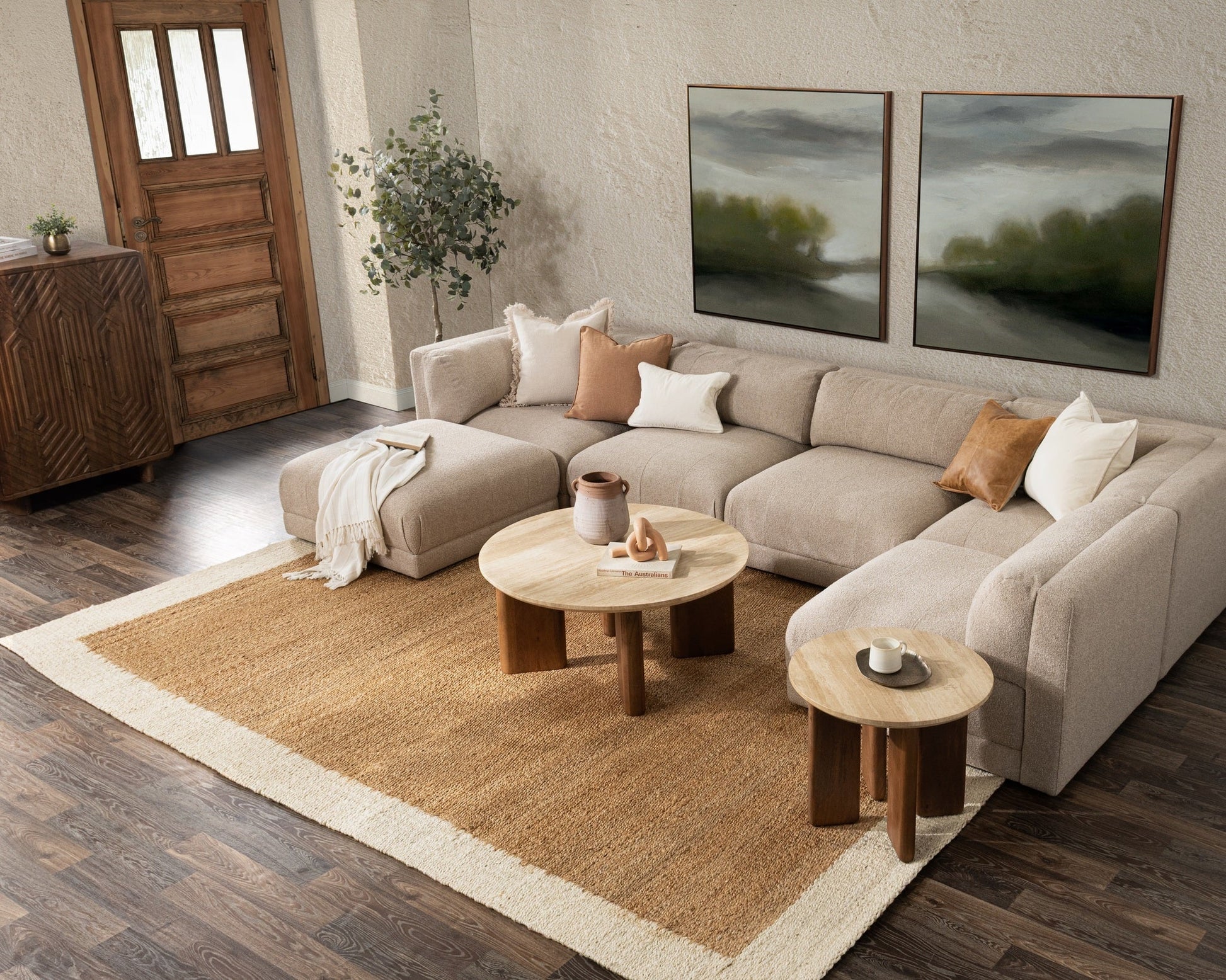 Idella Coffee Table - Tan