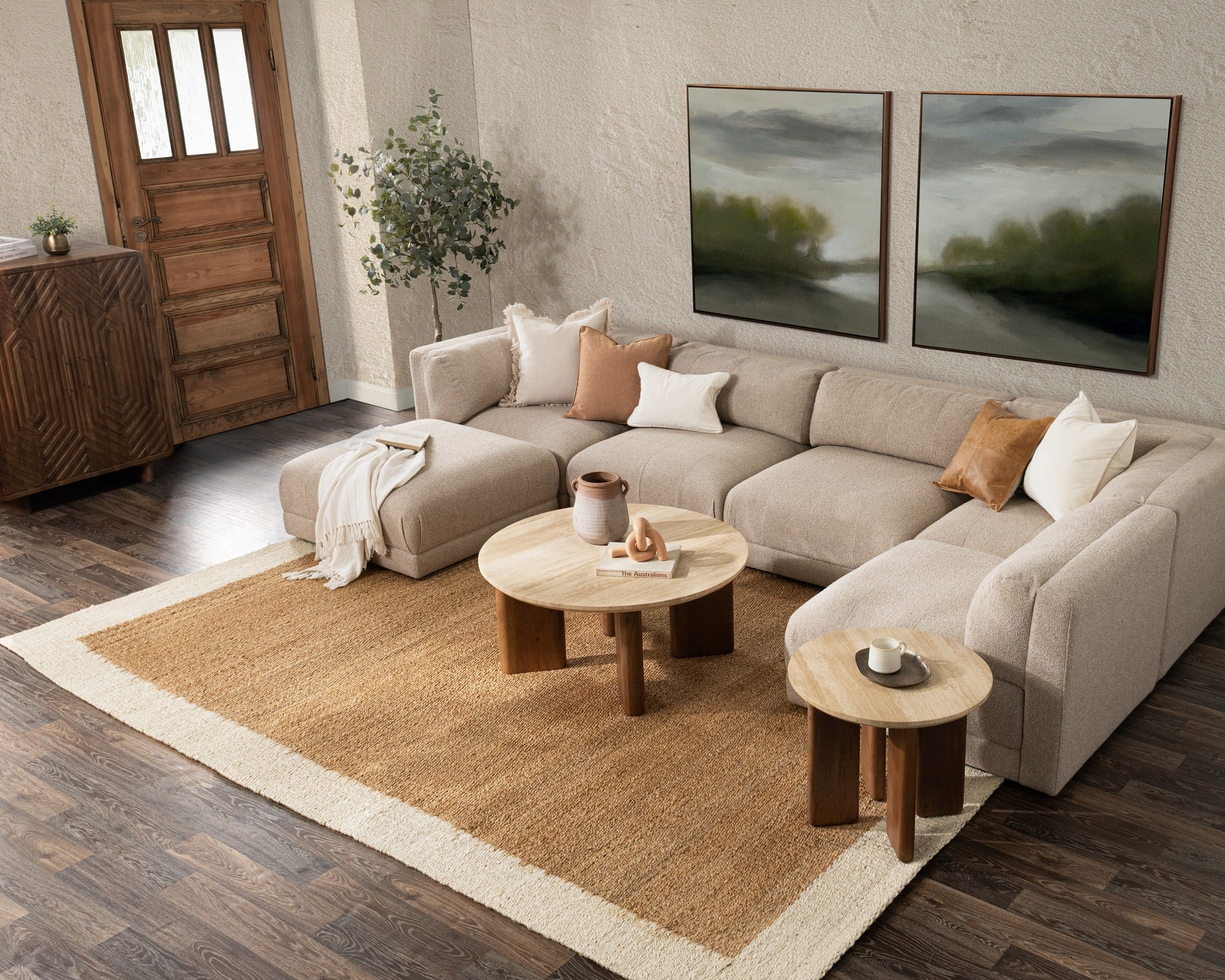 Idella Coffee Table - Tan