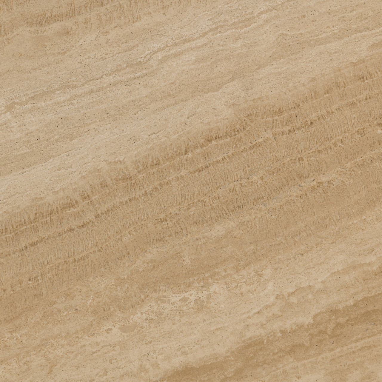 Idella Travertine Round End Table
