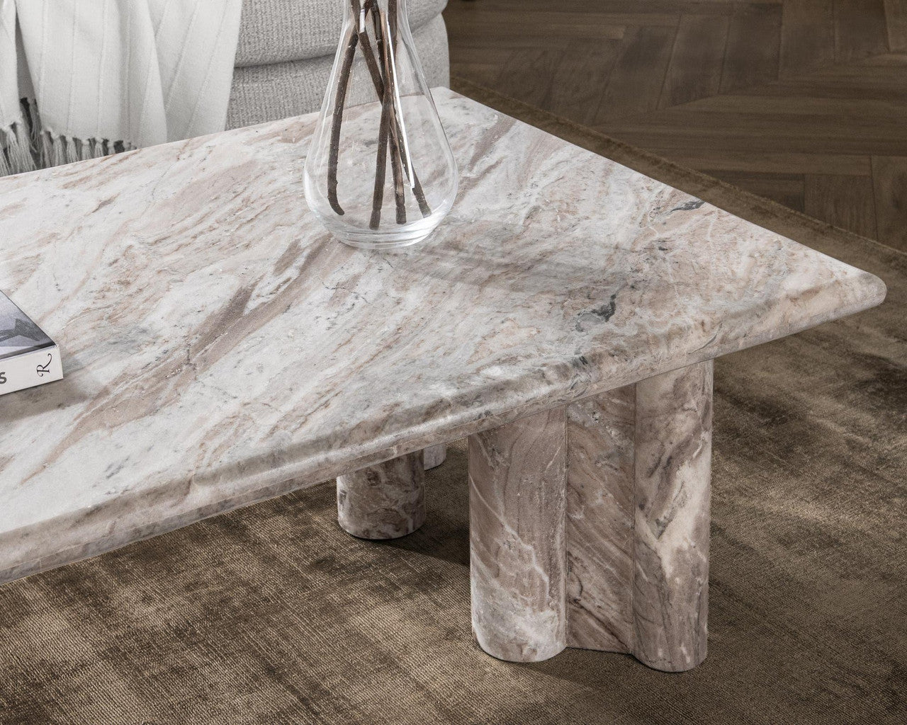 Bowman Marble Rectangular Coffee Table