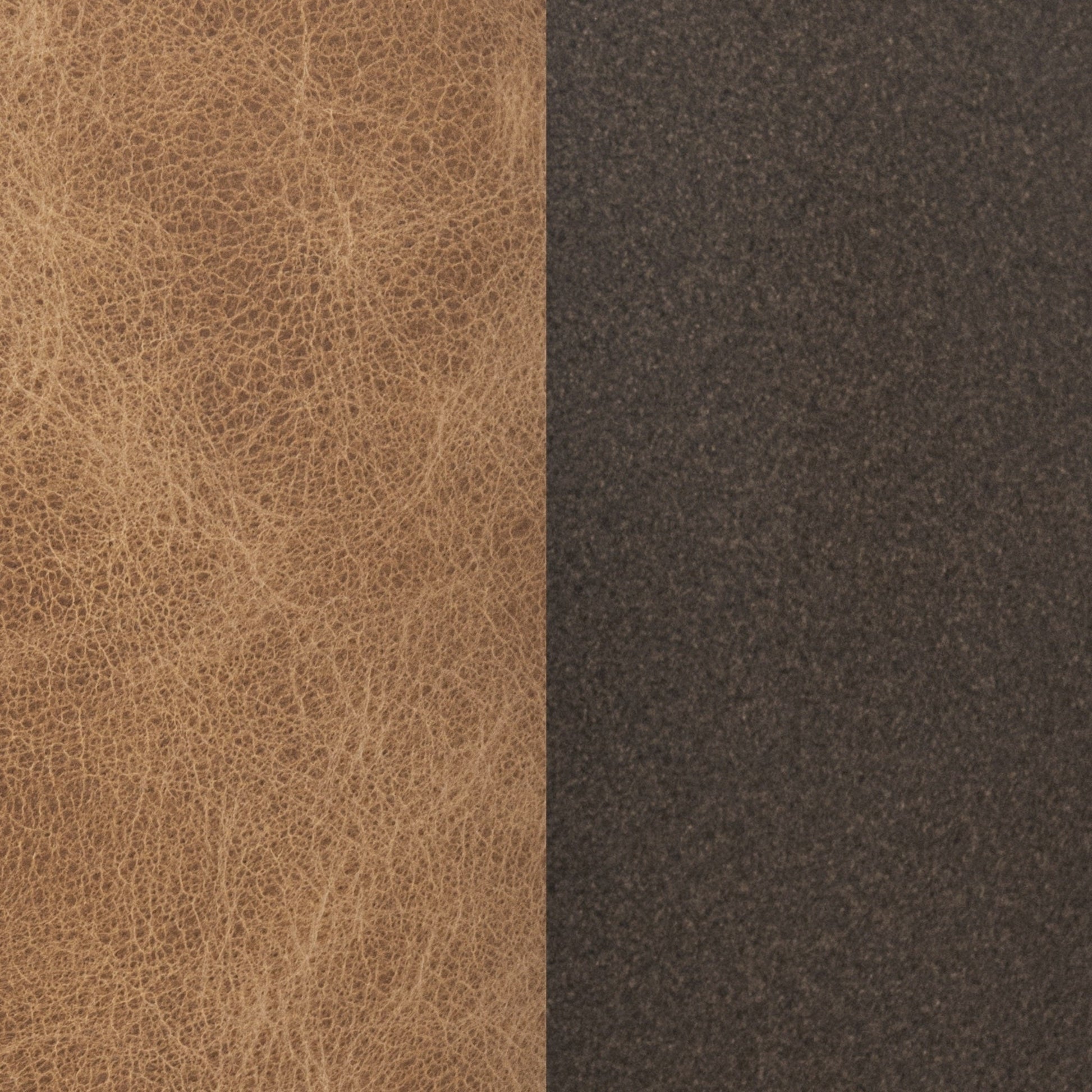 Clair Round Ottoman - Sedona Brown