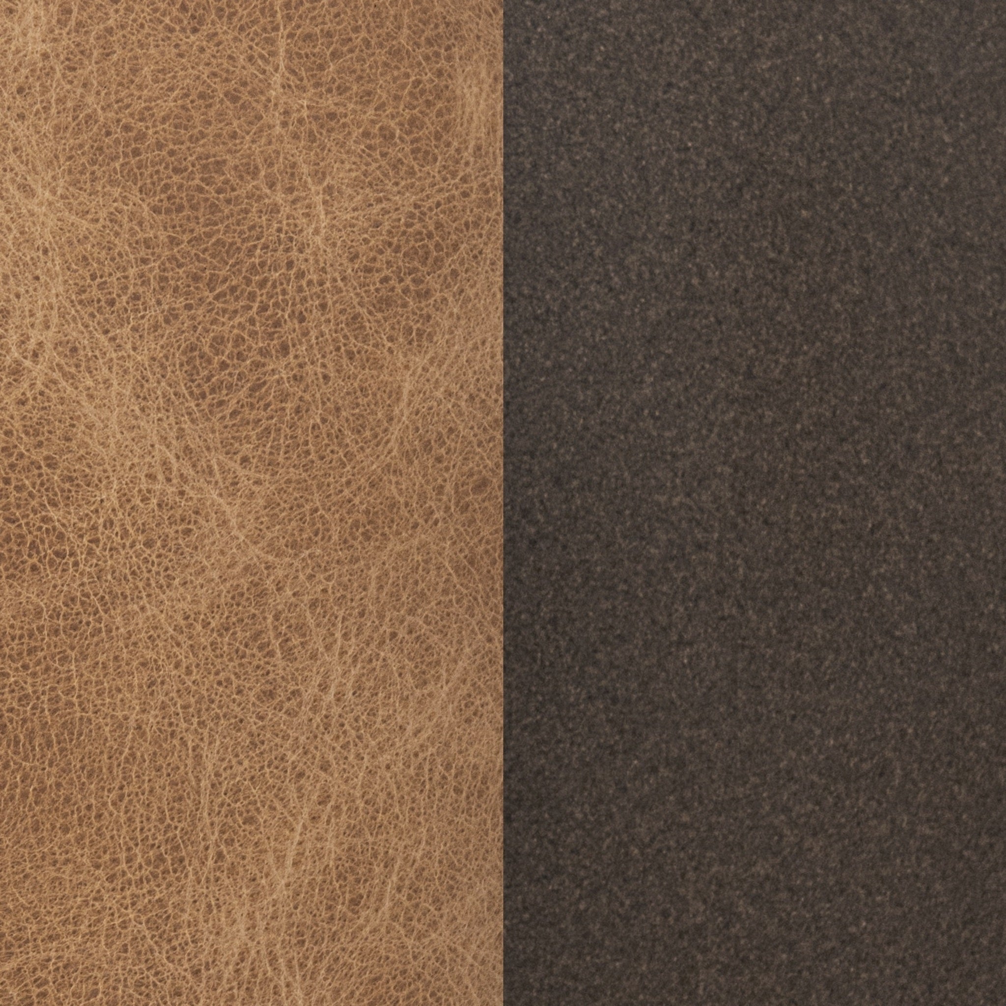 Clair Round Ottoman - Sedona Brown