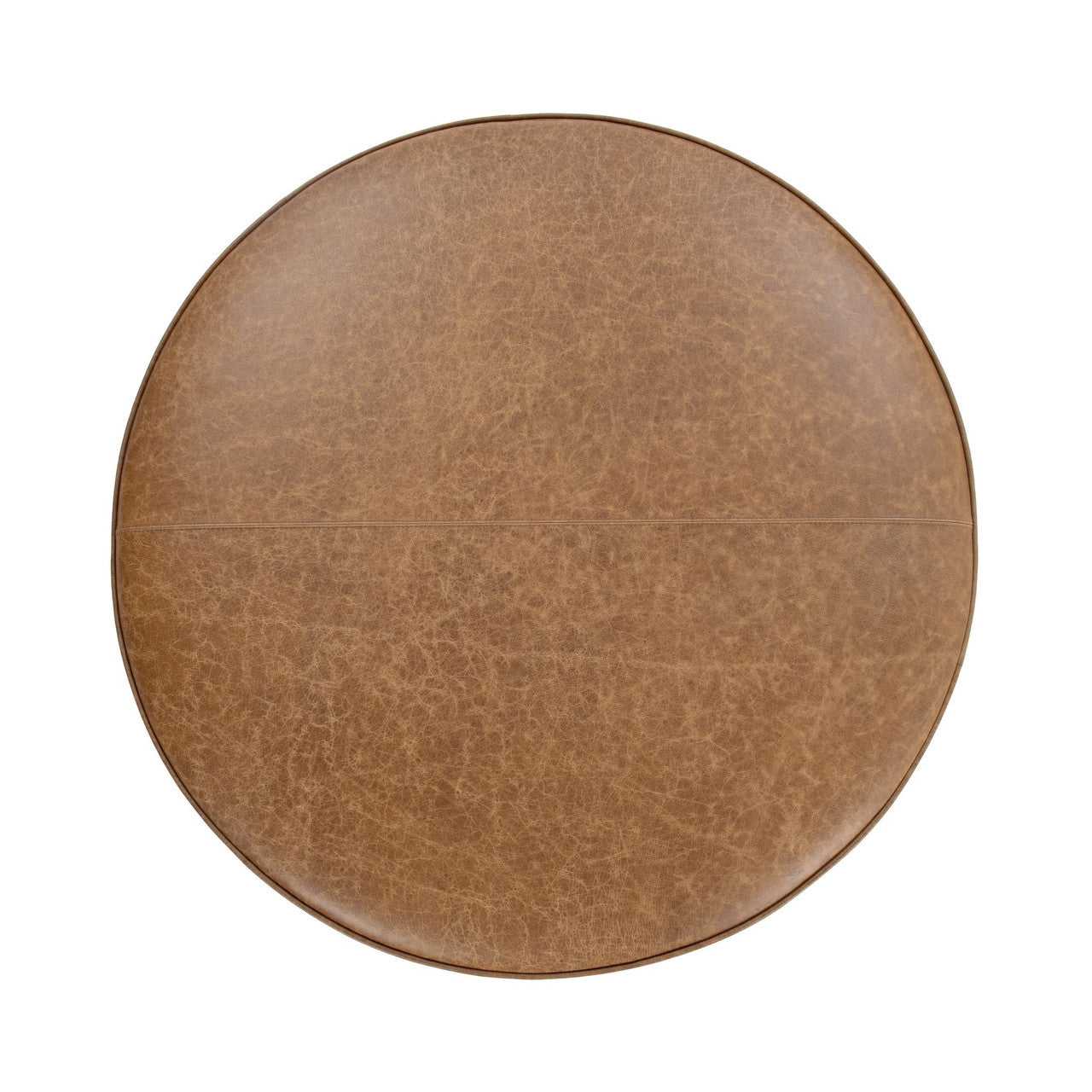 Clair Chestnut Round Ottoman 40"