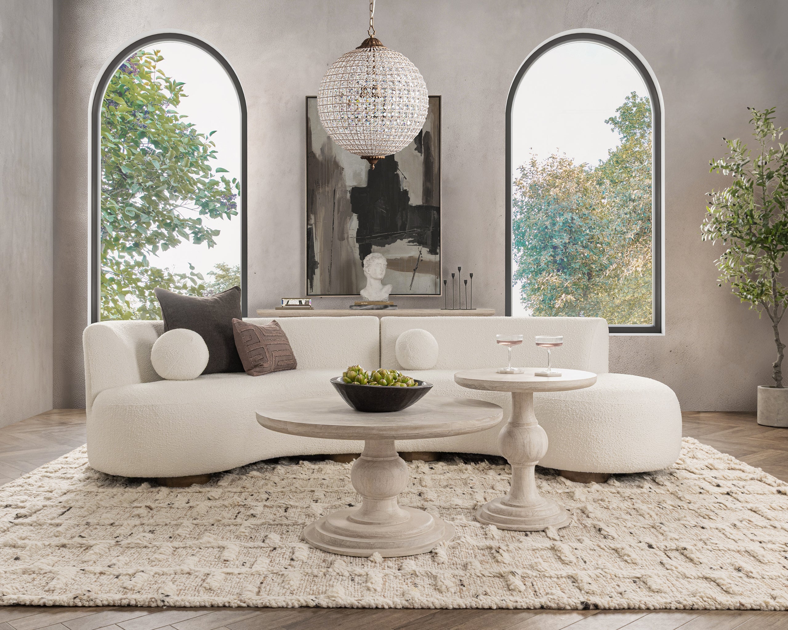 Hera Coffee Table - Creamwood