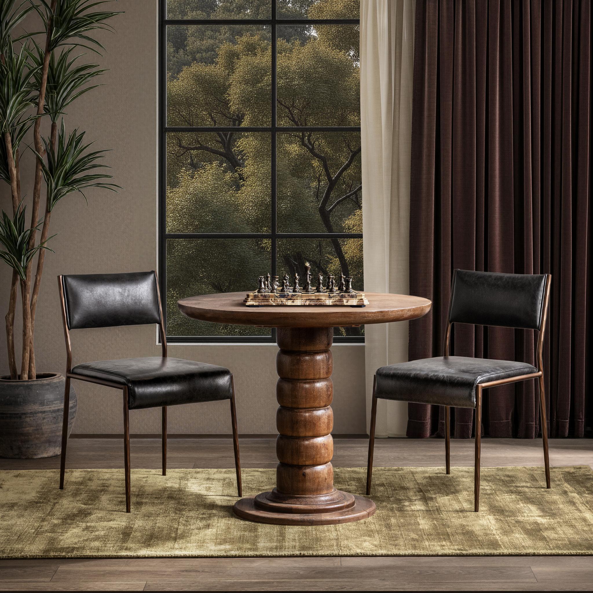 Hillrose Dining Table - Pecan Brown