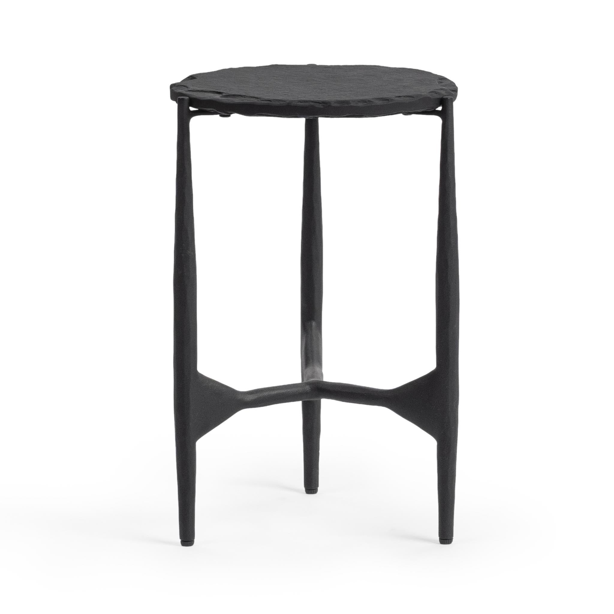 Luka End Table - Charcoal Forge