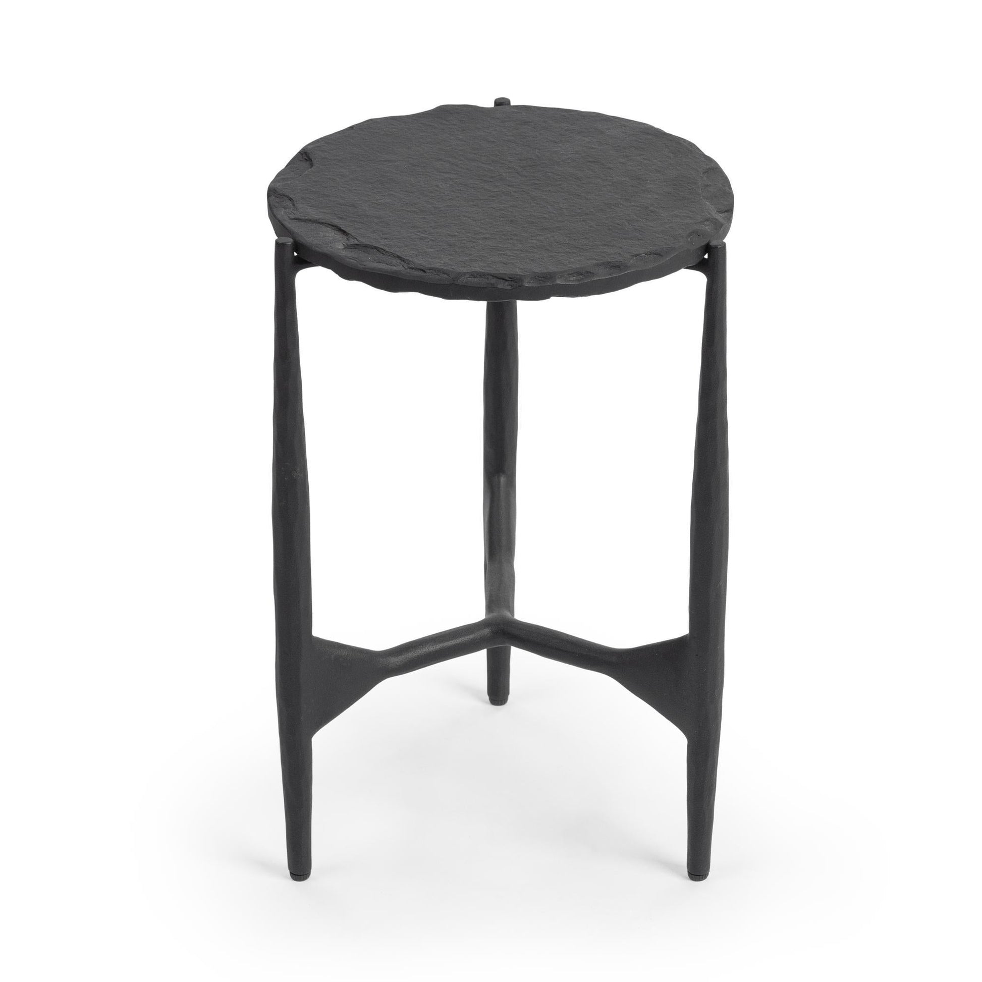 Luka End Table - Charcoal Forge