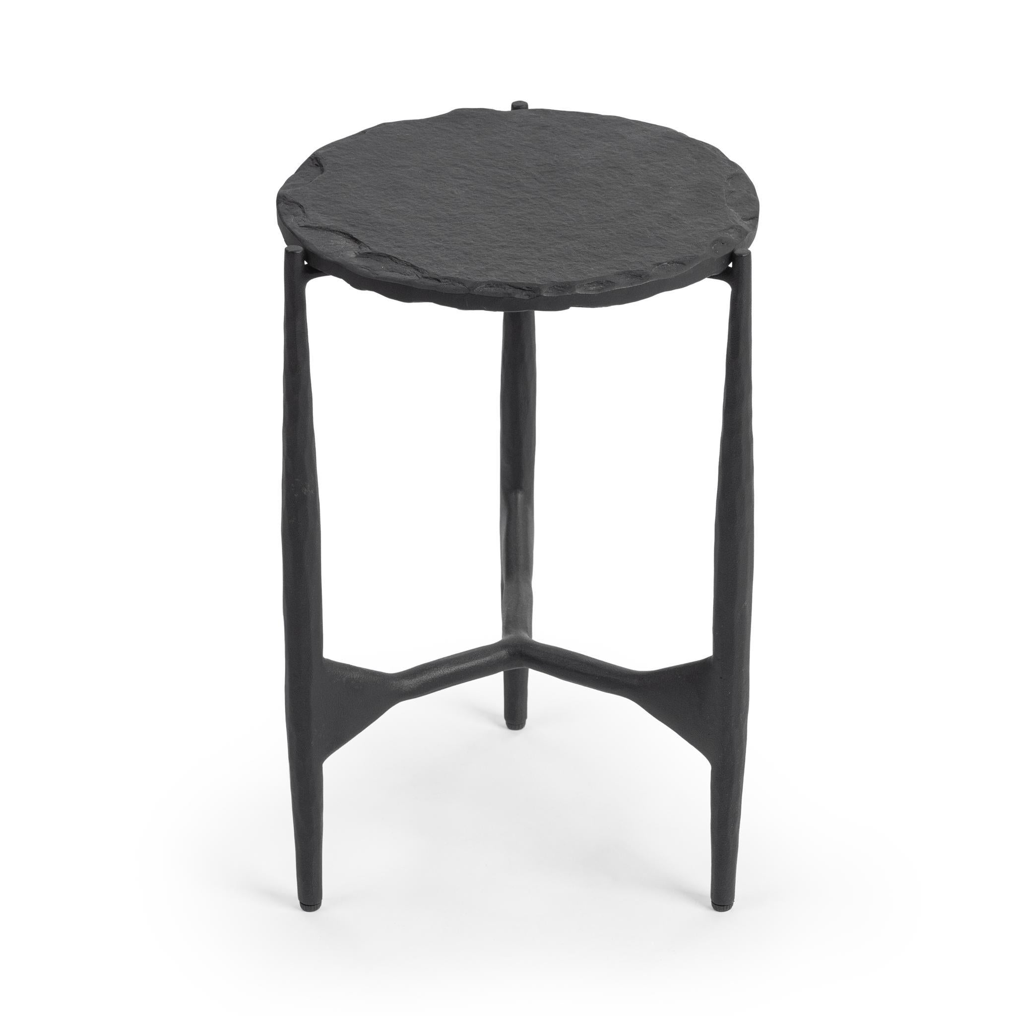Luka End Table - Charcoal Forge