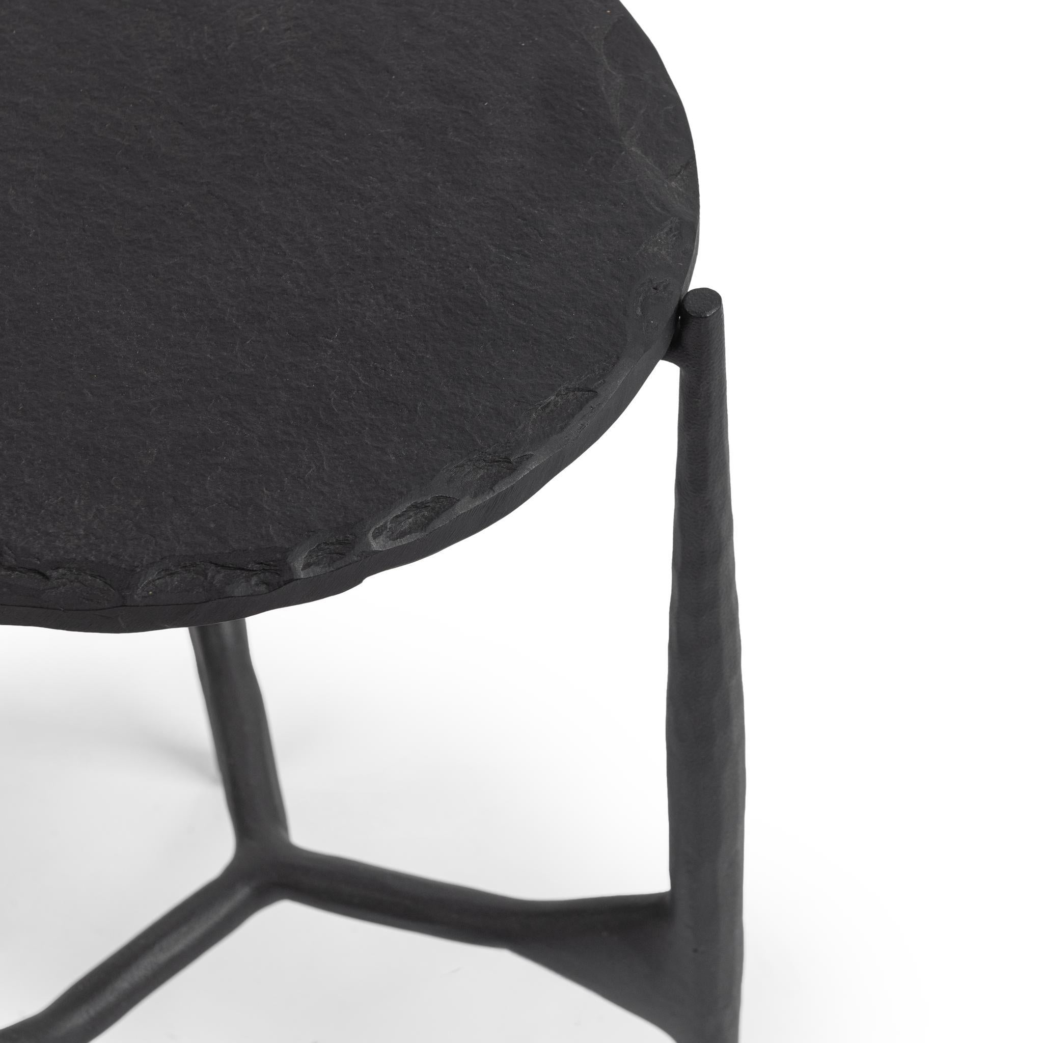 Luka End Table - Charcoal Forge