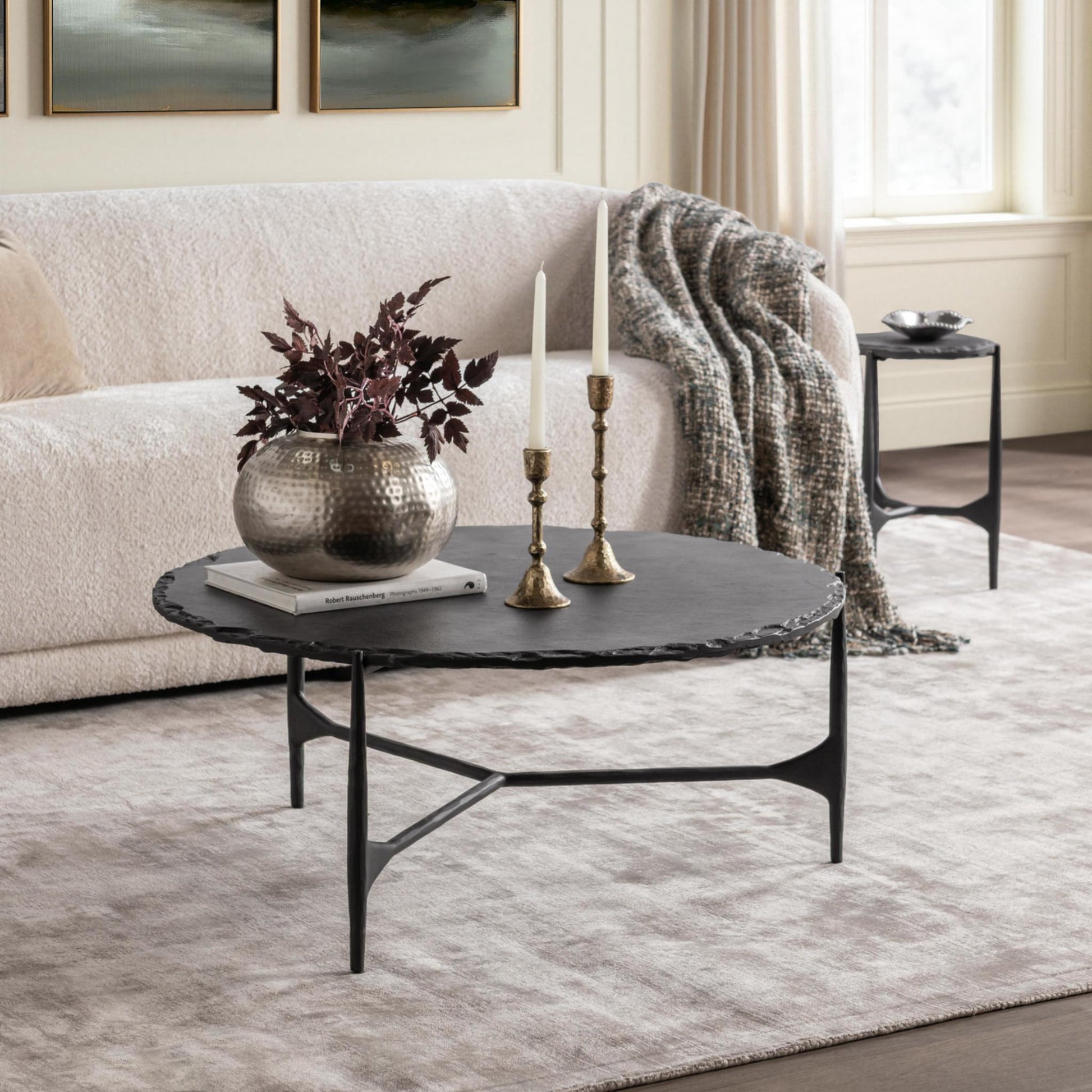 Luka Coffee Table - Charcoal Forge