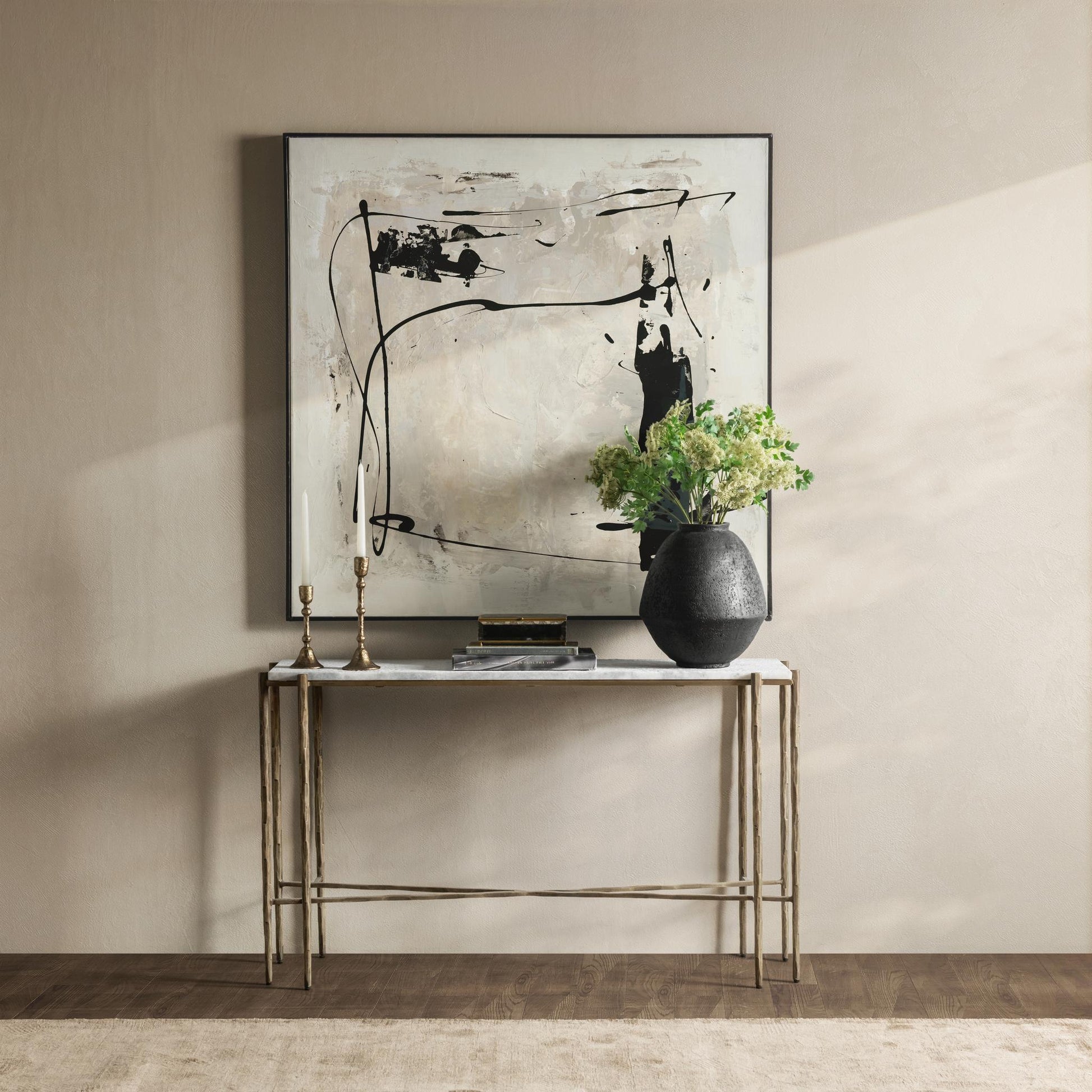 Jasmine Console Table - Moonstone White