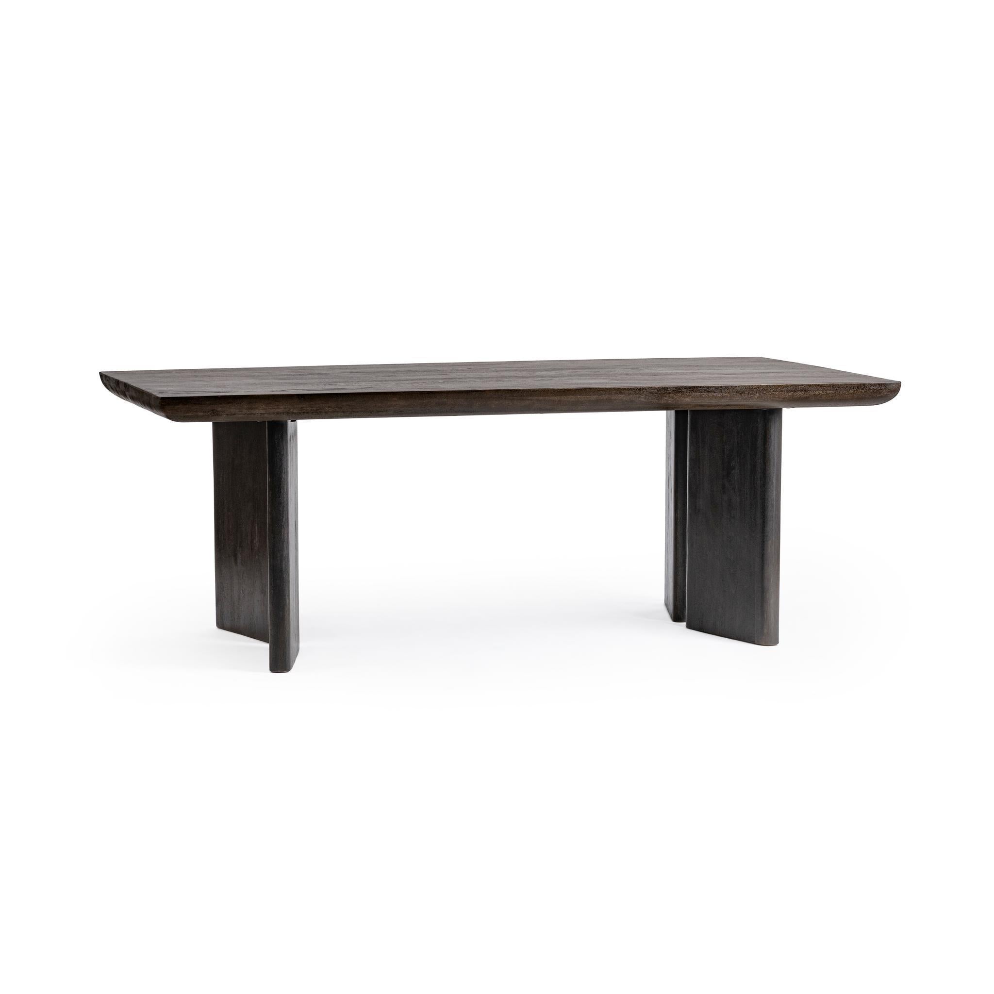 Celadon 84" Dining Table - Truffle Brown