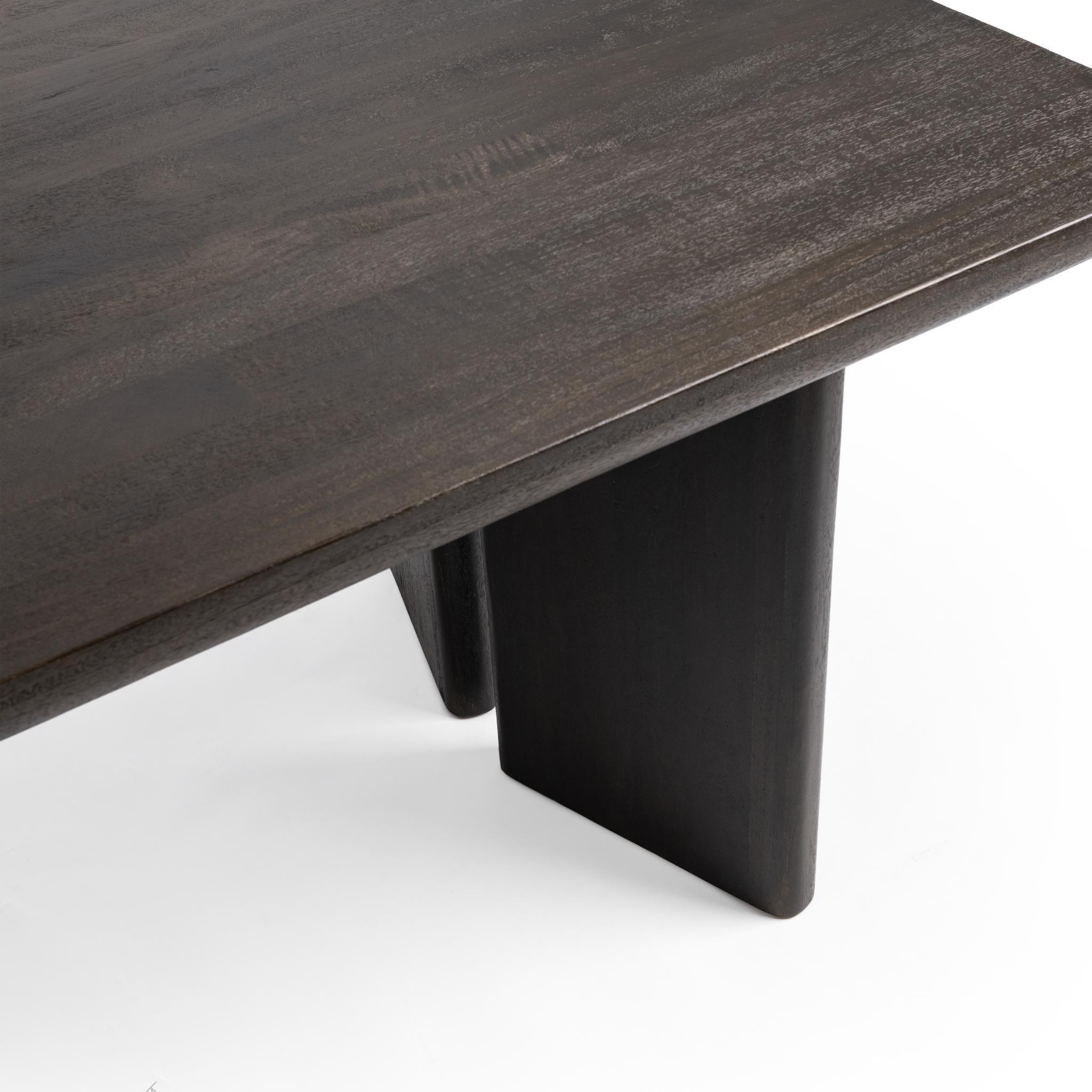 Celadon 84" Dining Table - Truffle Brown