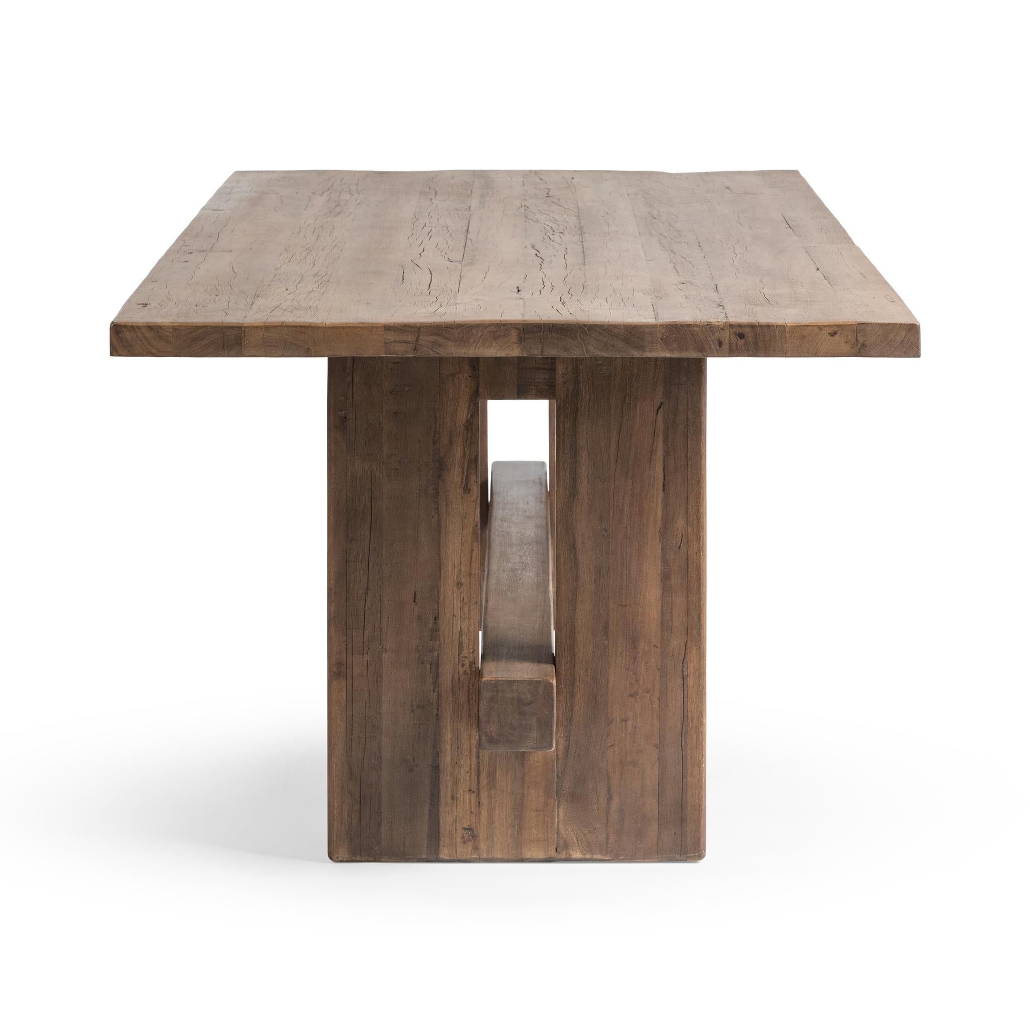 Mantova 96" Dining Table - Reclaimed Barnwood